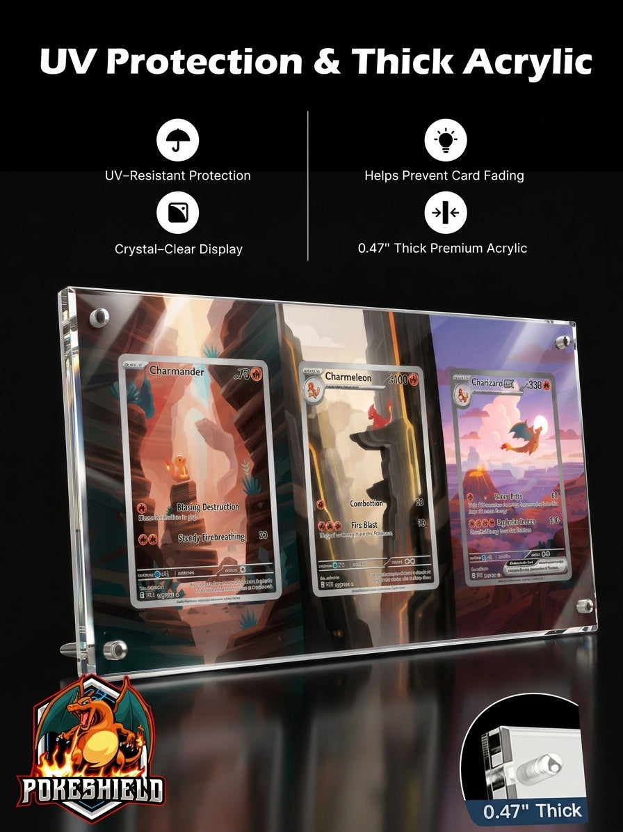Gogeta 3-Card Panoramic Extended Art Display + Standoff Stand