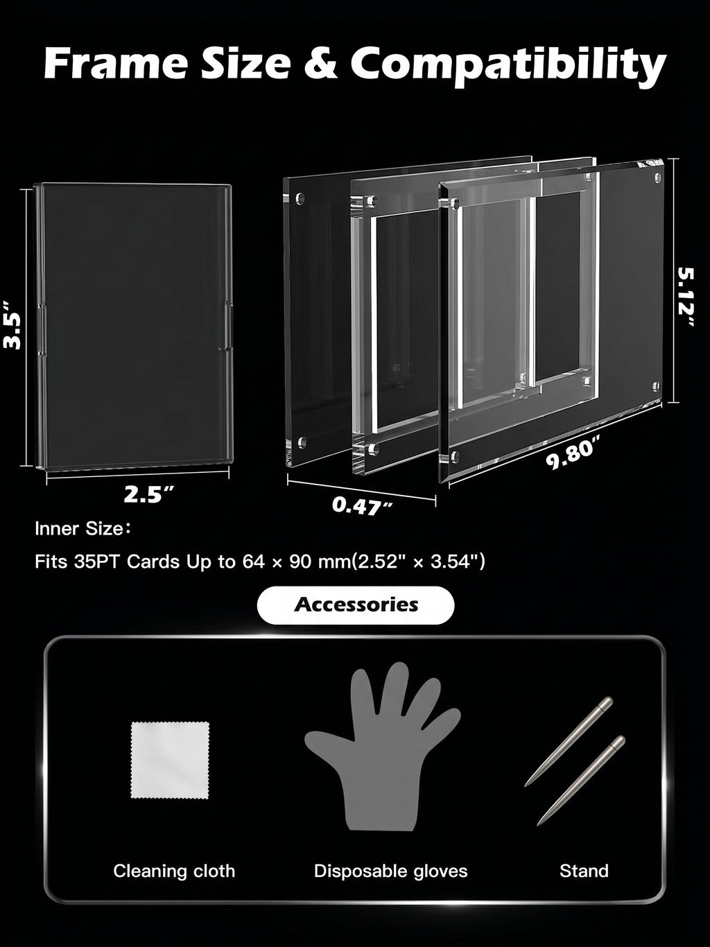 Gogeta 3-Card Panoramic Extended Art Display + Standoff Stand