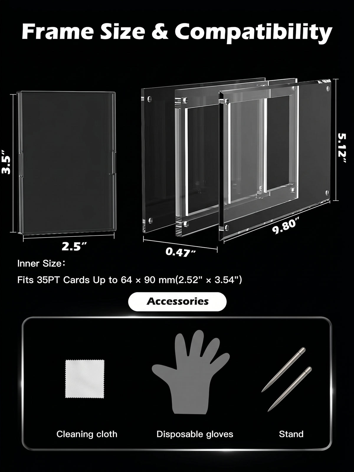 Gogeta 3-Card Panoramic Extended Art Display + Standoff Stand
