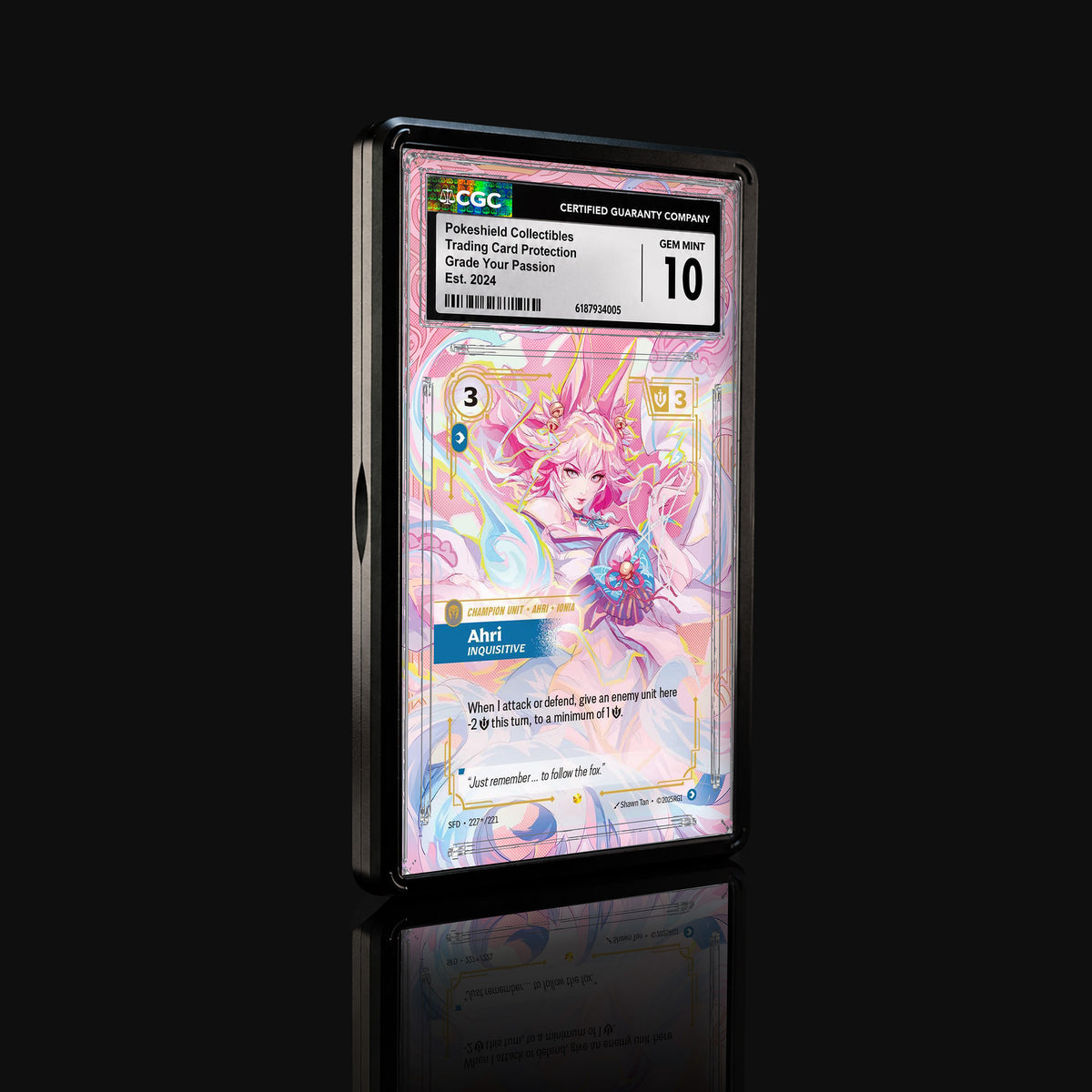 Ahri Inquisitive 227/221 – Riftbound Spiritforged Extended Art Display
