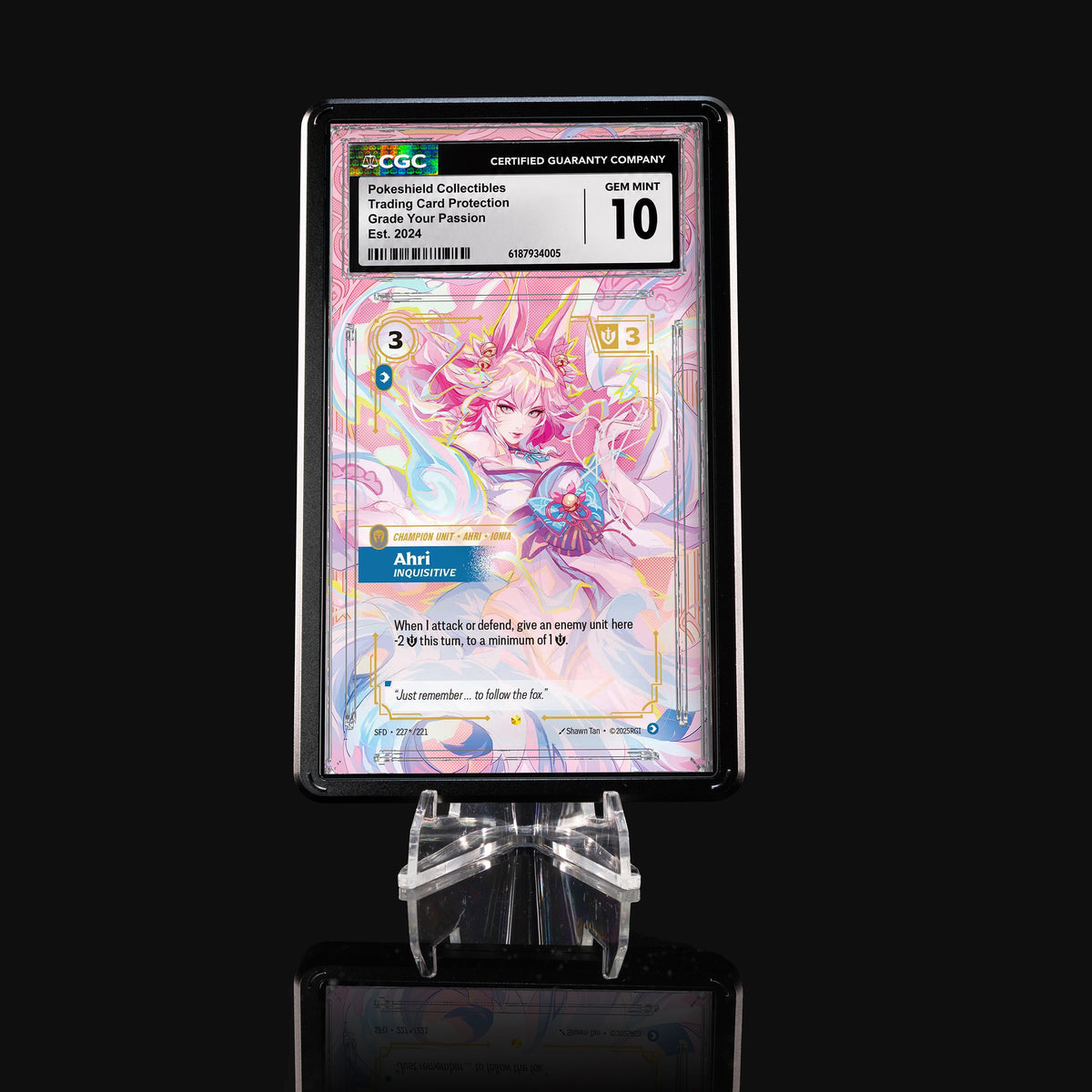 Ahri Inquisitive 227/221 – Riftbound Spiritforged Extended Art Display