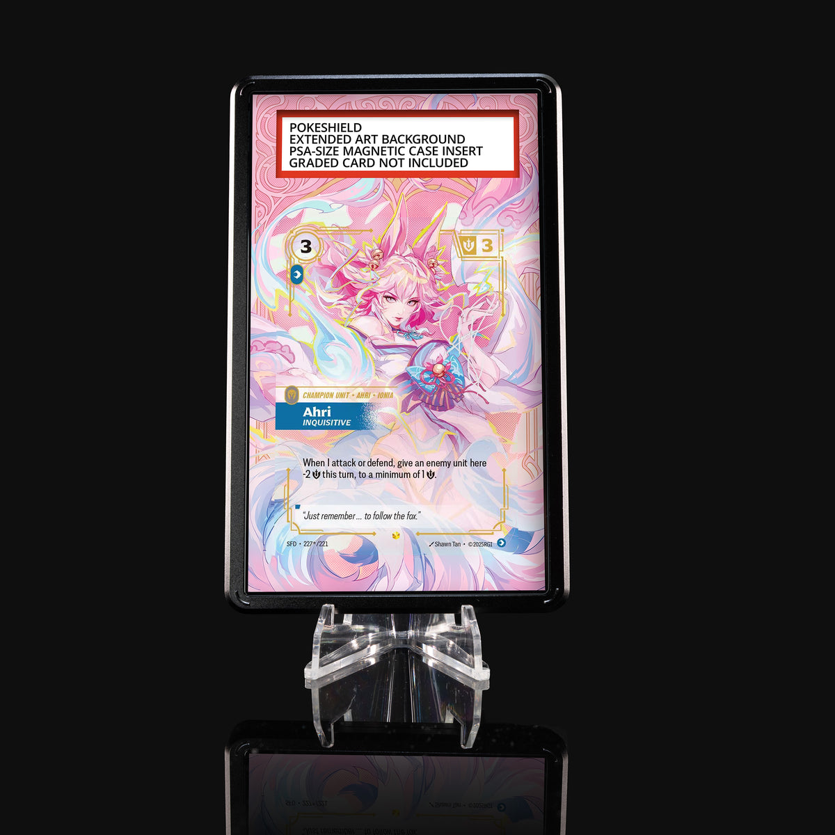 Ahri Inquisitive 227/221 – Riftbound Spiritforged Extended Art Display