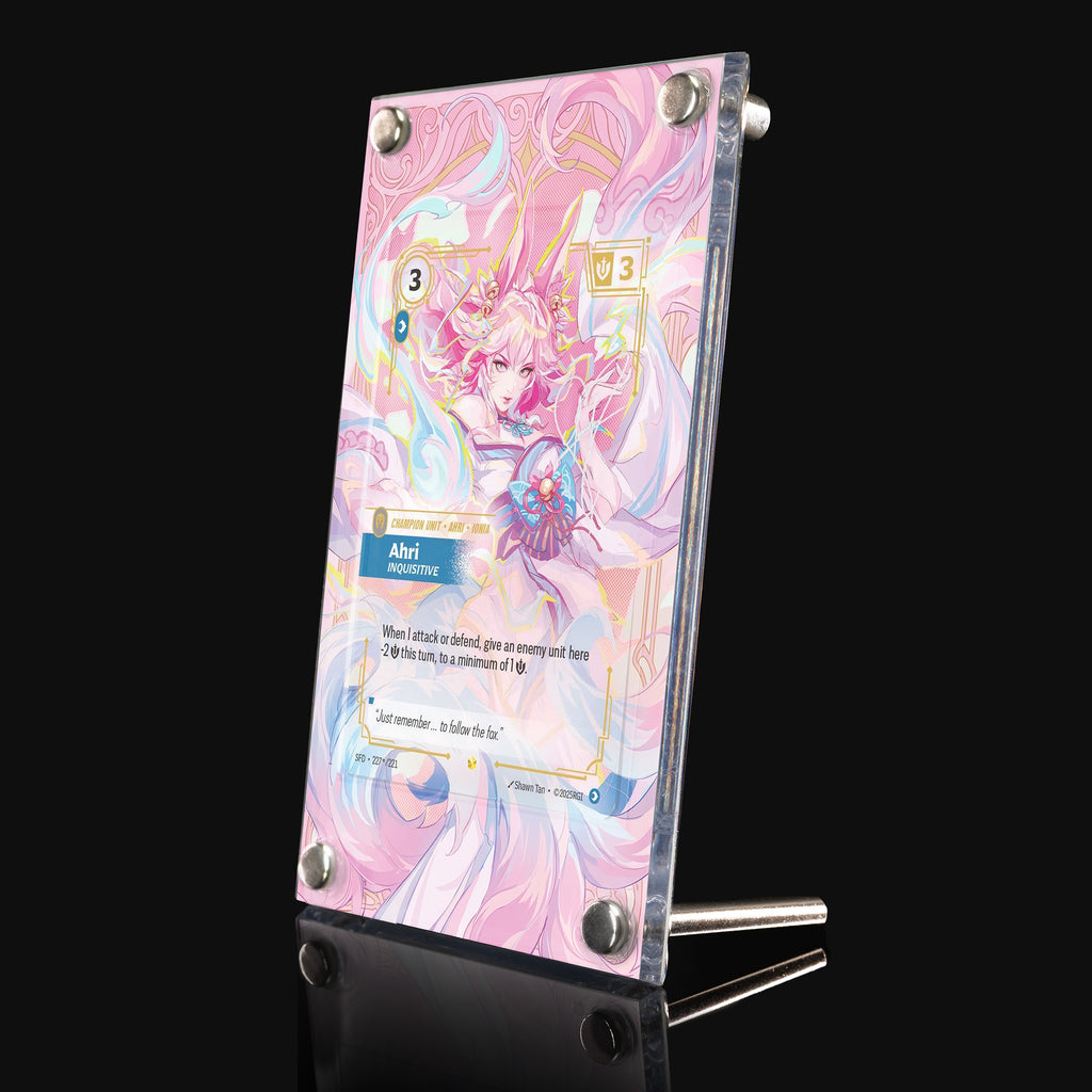Ahri Inquisitive 227/221 – Riftbound Spiritforged Extended Art Display