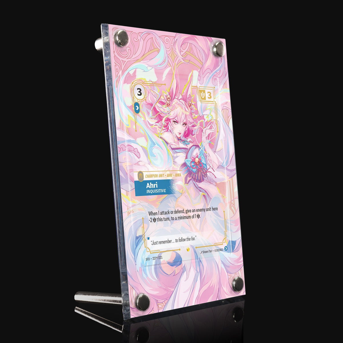 Ahri Inquisitive 227/221 – Riftbound Spiritforged Extended Art Display