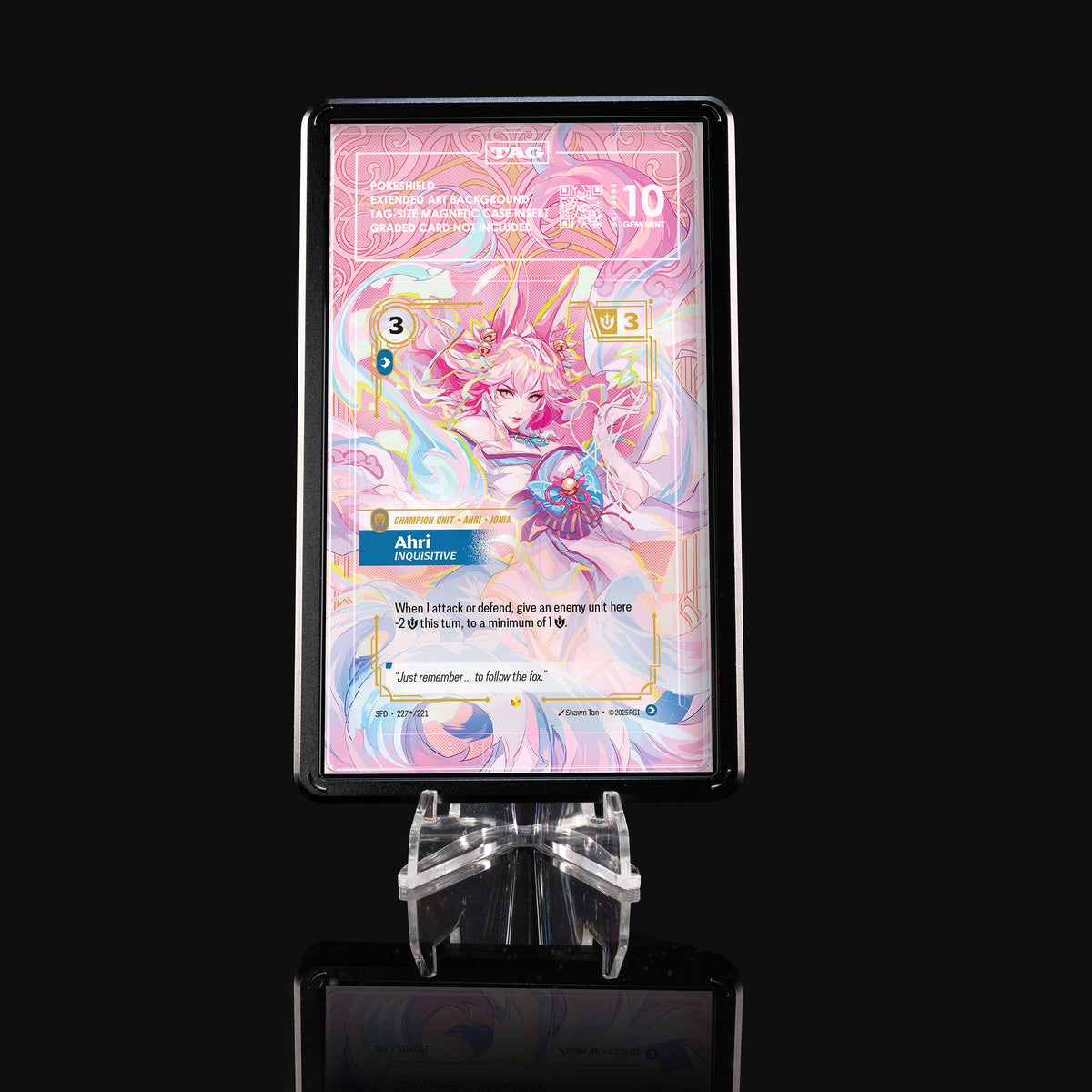 Ahri Inquisitive 227/221 – Riftbound Spiritforged Extended Art Display