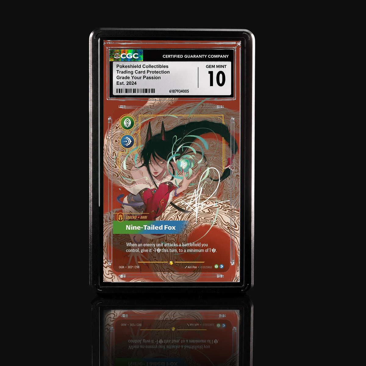Ahri Nine-Tailed Fox 303*/298 – Riftbound Origins Extended Art Display