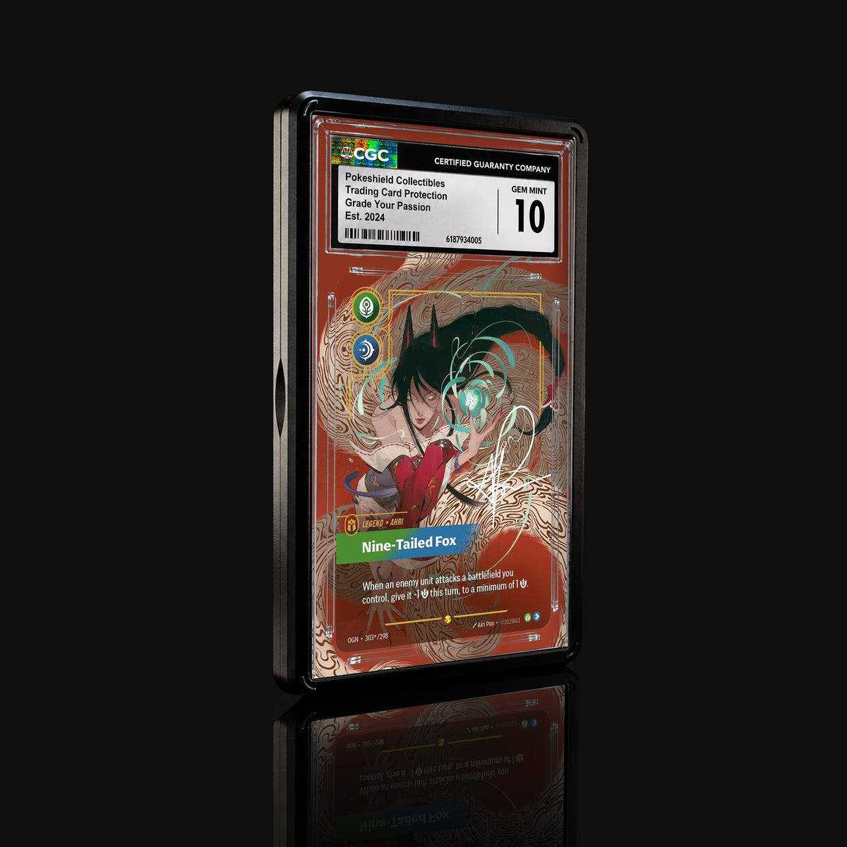 Ahri Nine-Tailed Fox 303*/298 – Riftbound Origins Extended Art Display