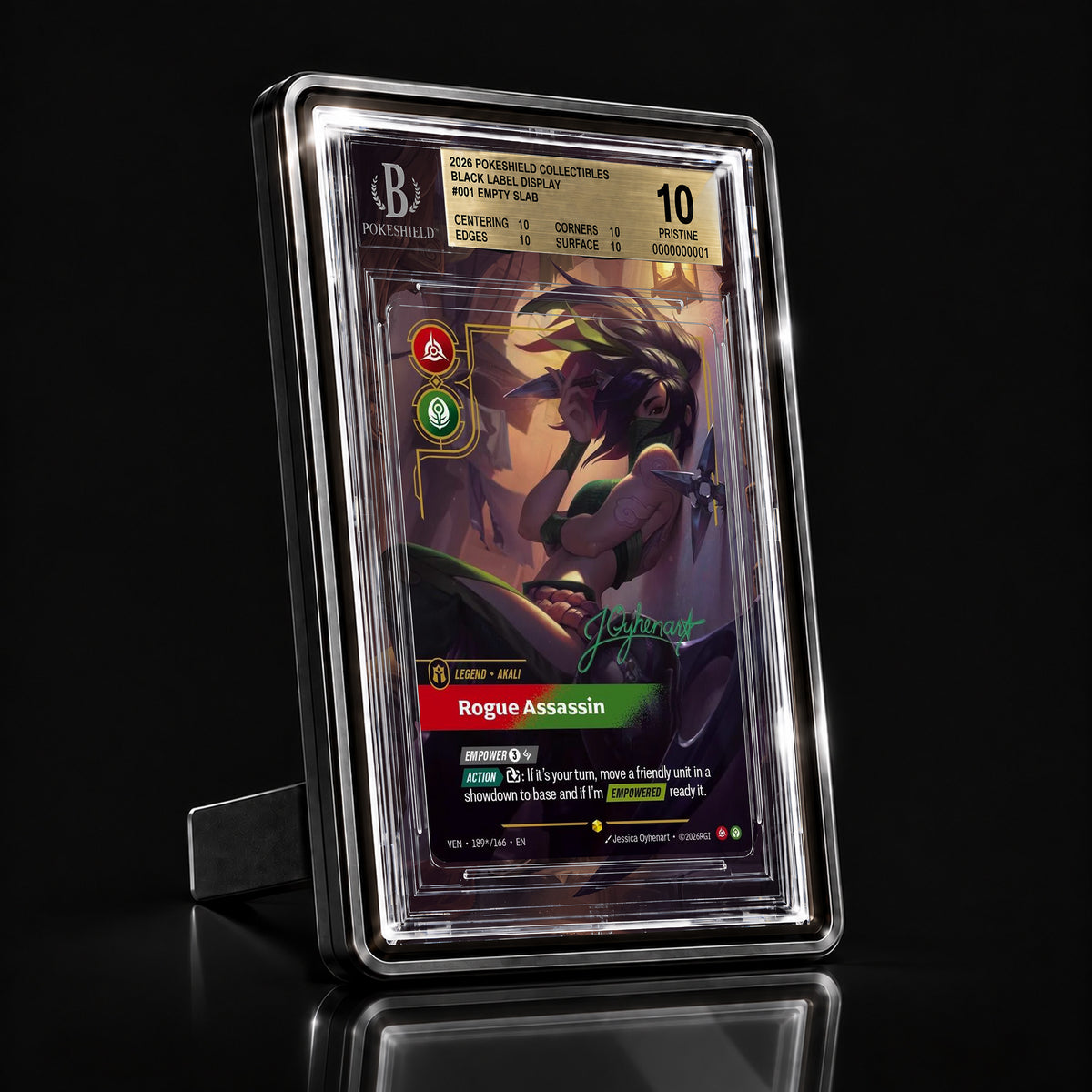 Akali Rogue Assassin VEN 189★/166 Extended Art Display