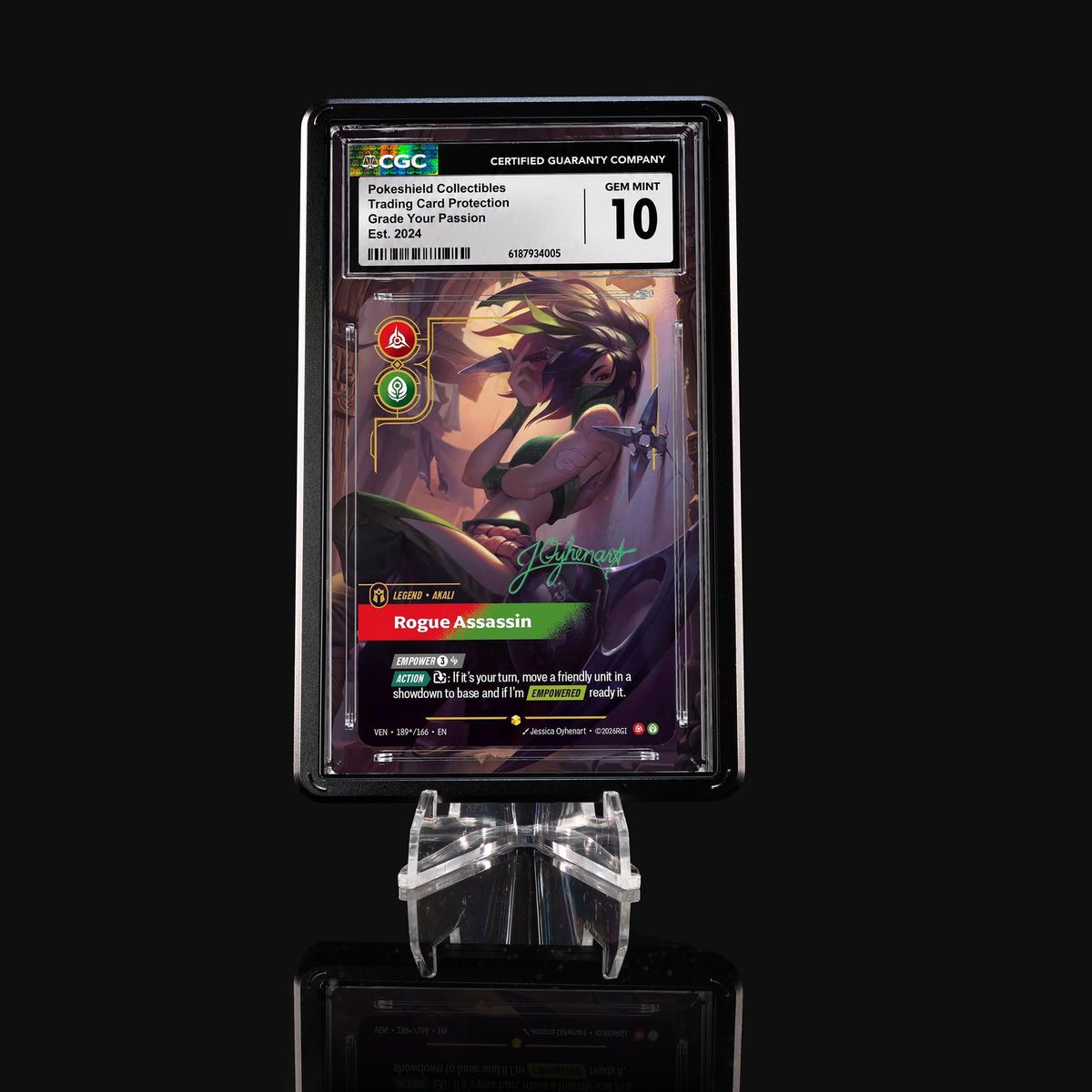 Akali Rogue Assassin VEN 189★/166 Extended Art Display
