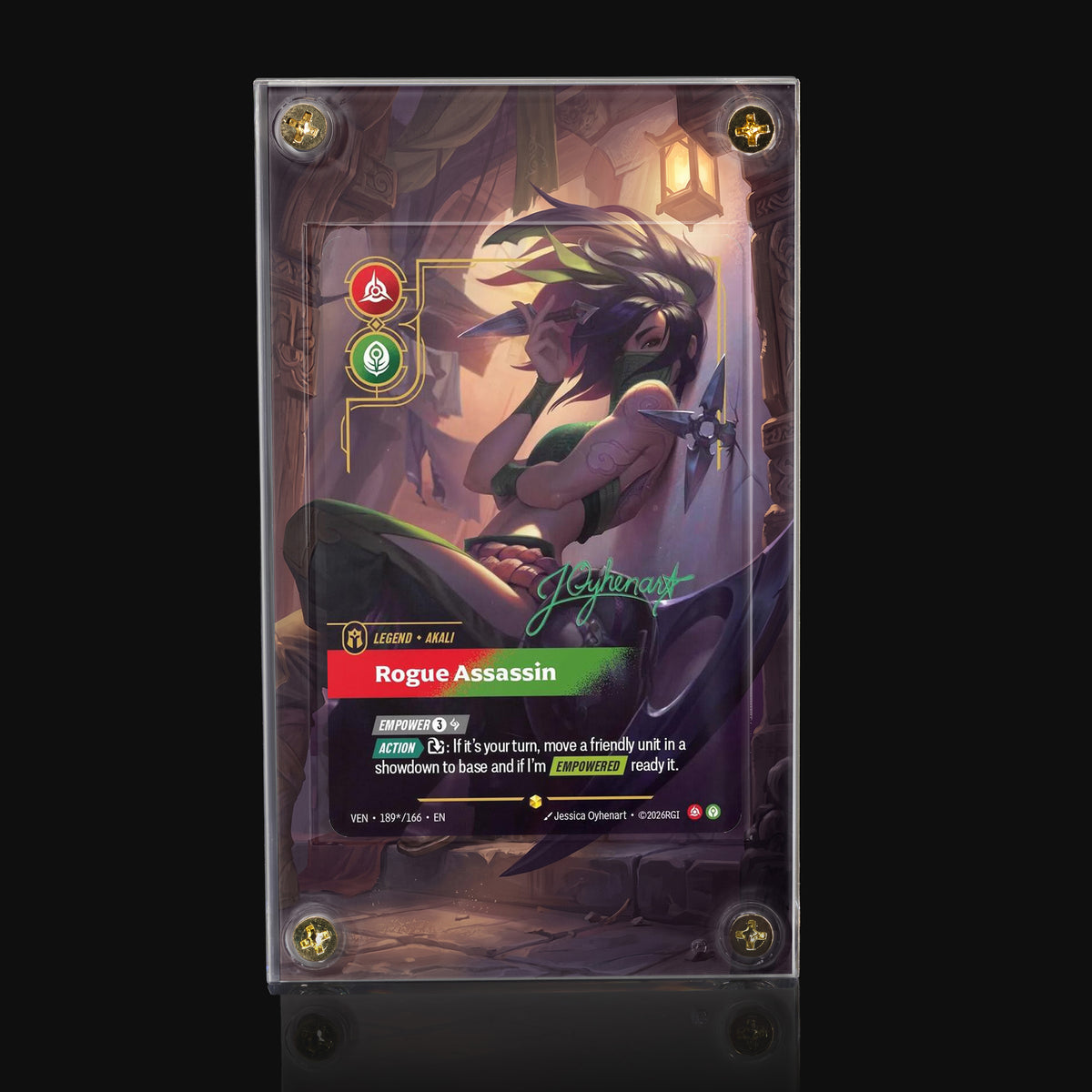 Akali Rogue Assassin VEN 189★/166 Extended Art Display