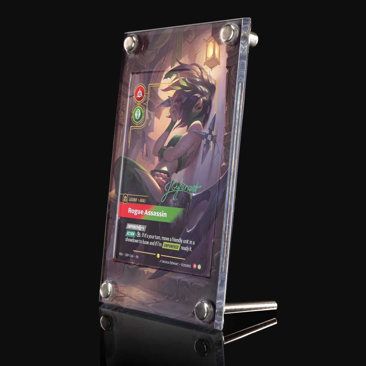 Akali Rogue Assassin VEN 189★/166 Extended Art Display