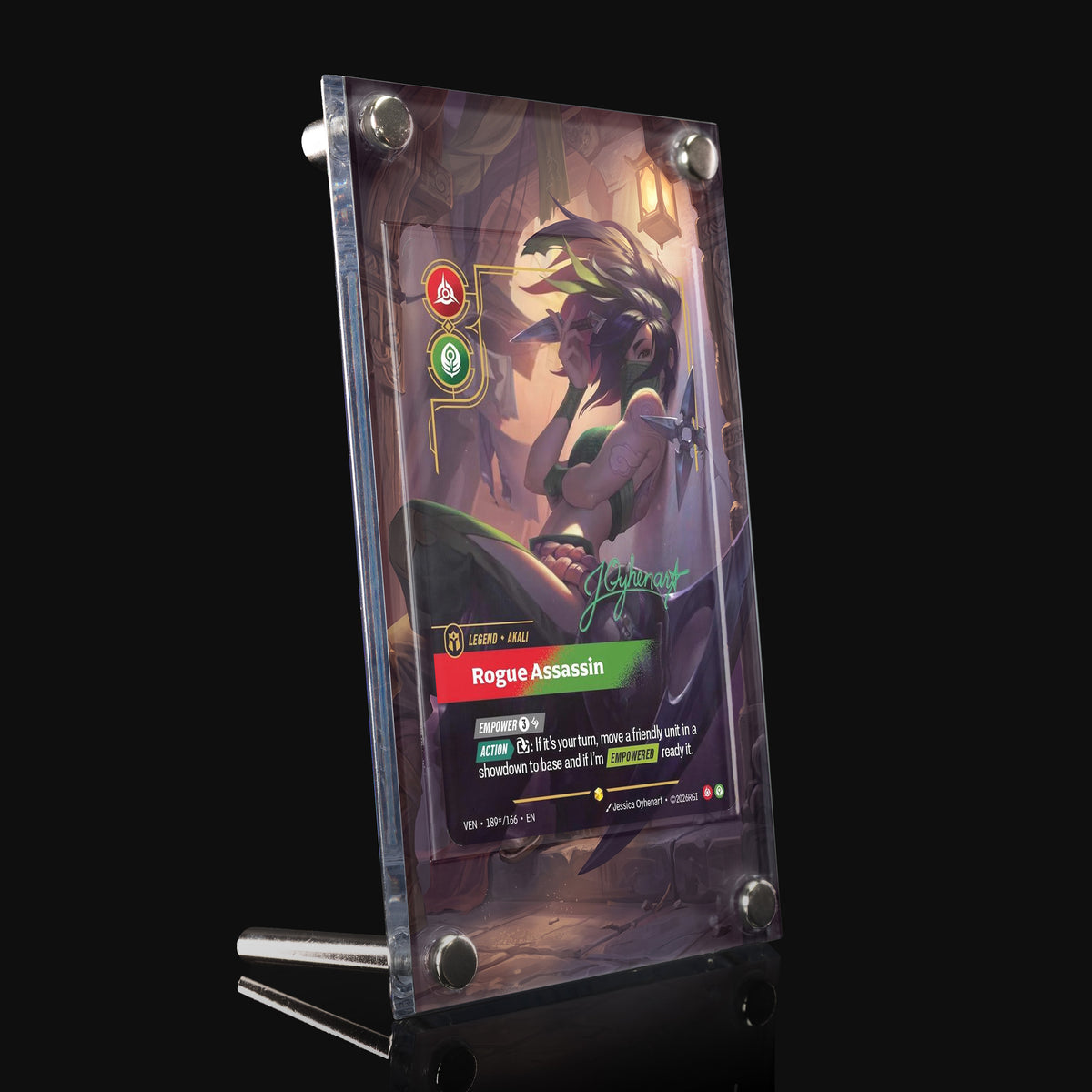 Akali Rogue Assassin VEN 189★/166 Extended Art Display