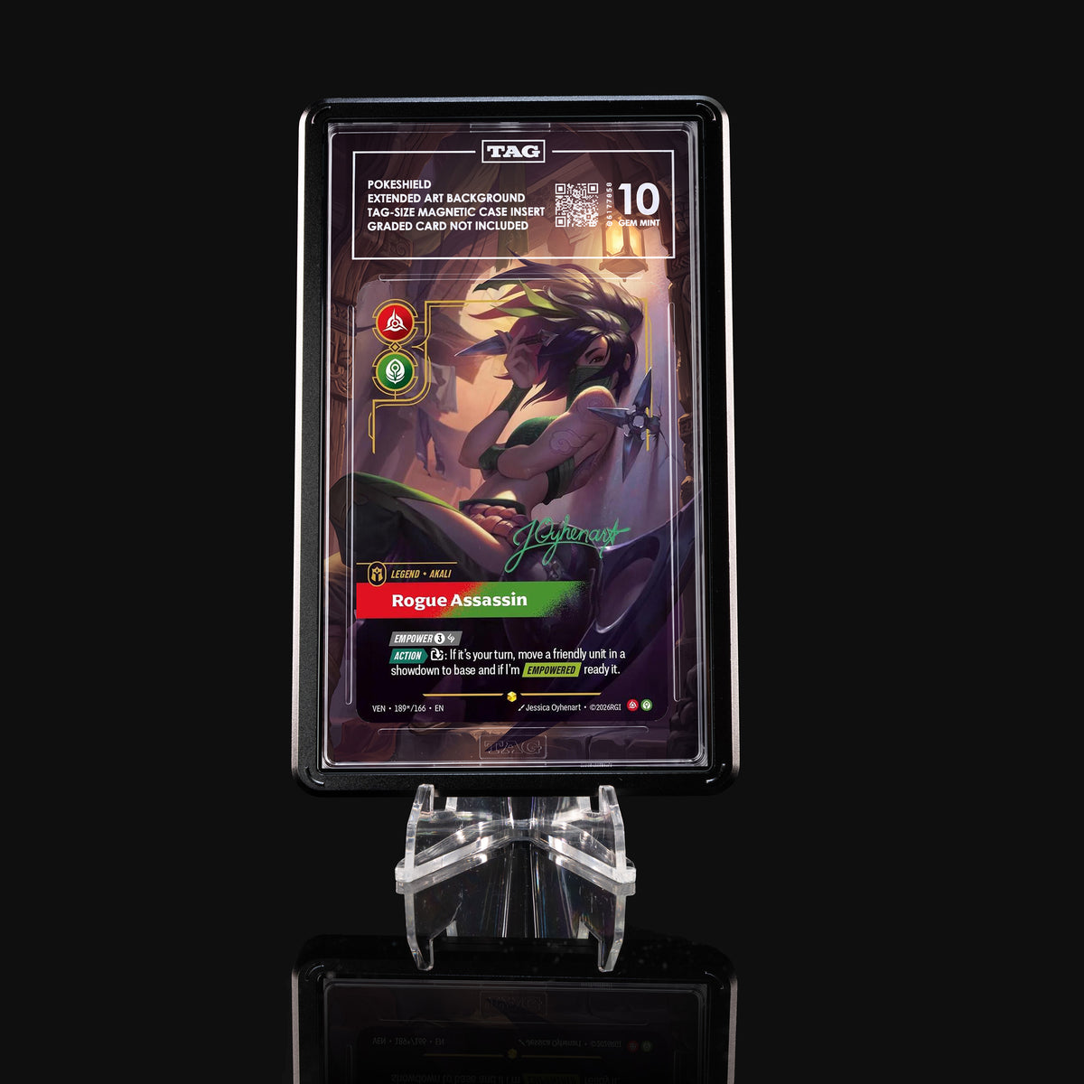 Akali Rogue Assassin VEN 189★/166 Extended Art Display
