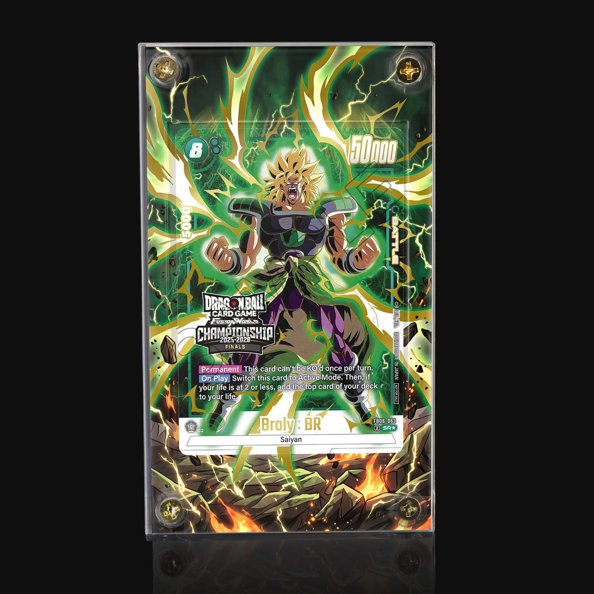 Broly: BR FB06-063 SR★ Championship Finals Extended Art Display