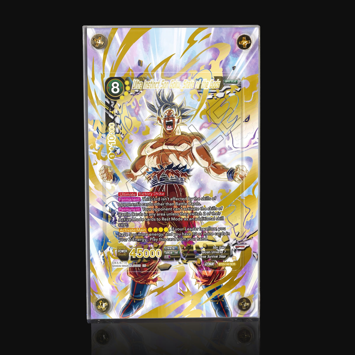 Ultra Instinct Son Goku State of the Gods BT23-140 SCR Extended Art Display