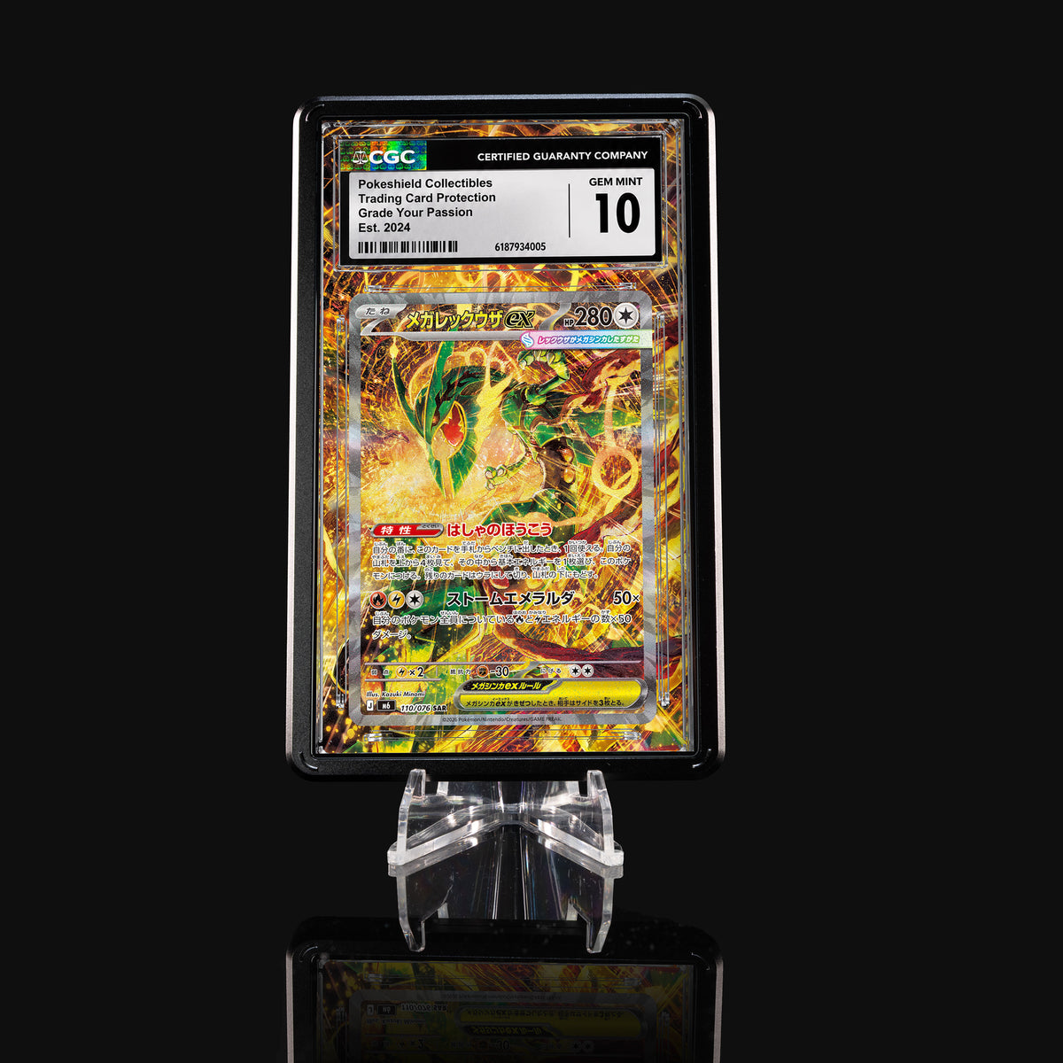Mega Rayquaza ex 110/076 SAR Extended Art Display