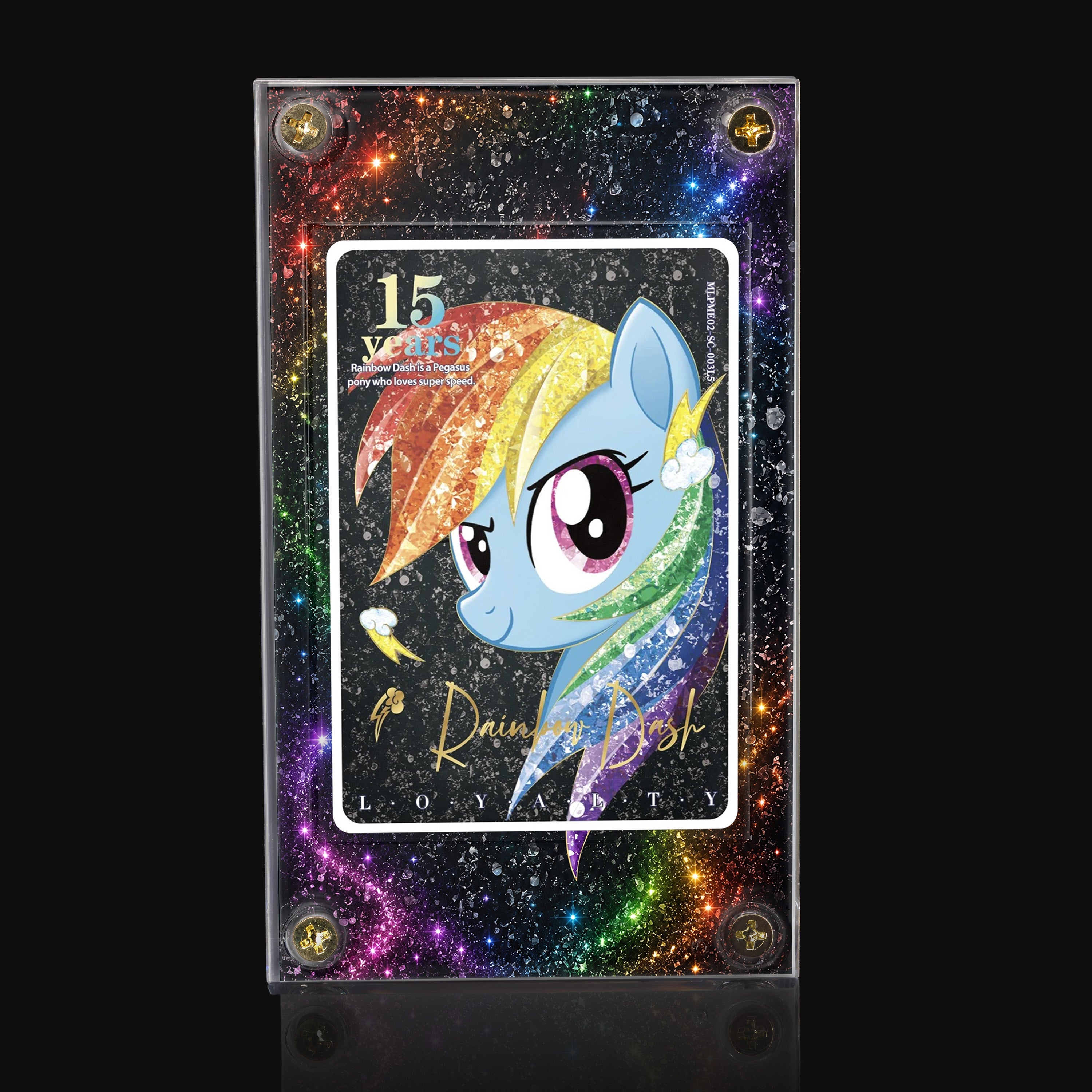 Rainbow Dash Loyalty MLPMI02_SC-00315 Extended Art Display