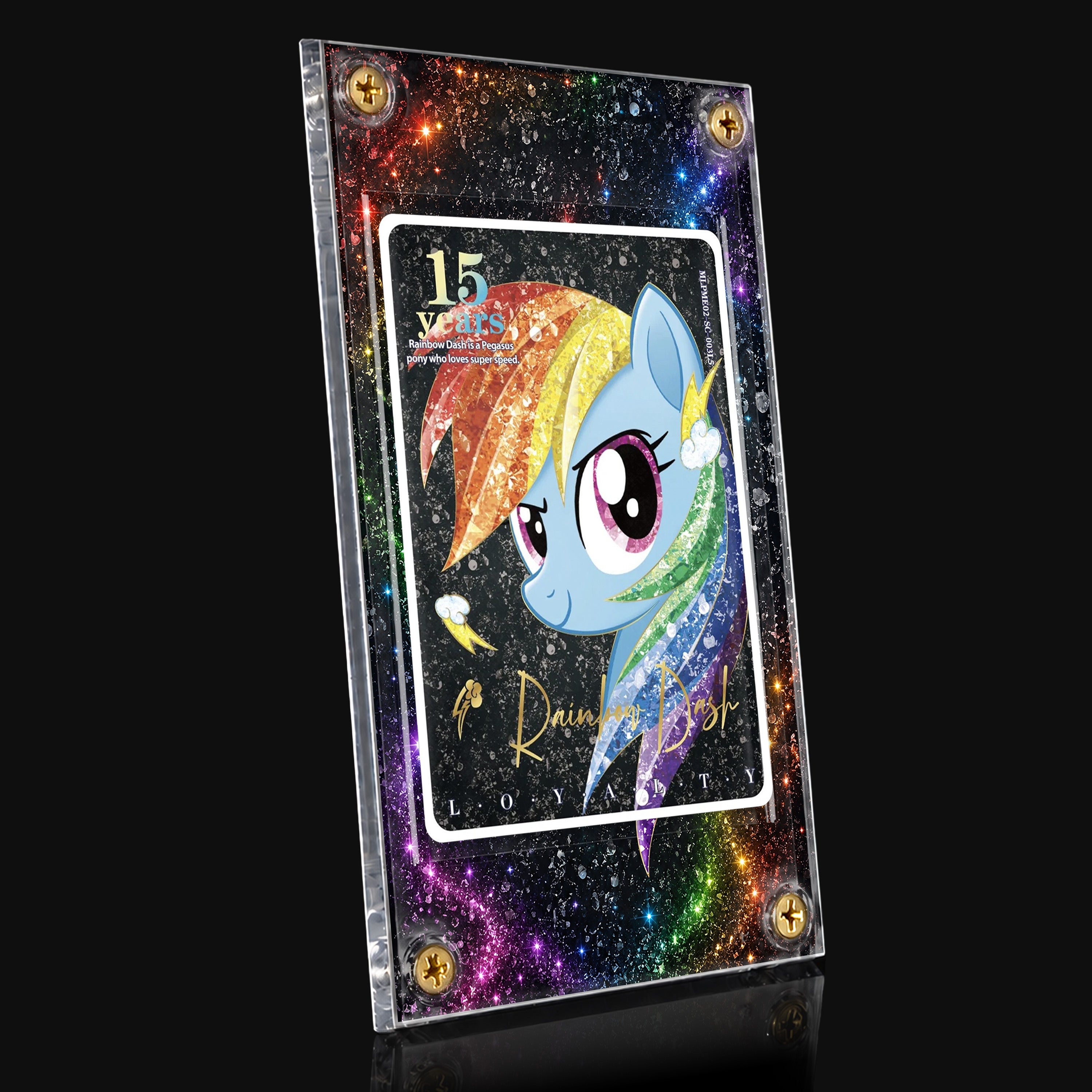 Rainbow Dash Loyalty MLPMI02_SC-00315 Extended Art Display
