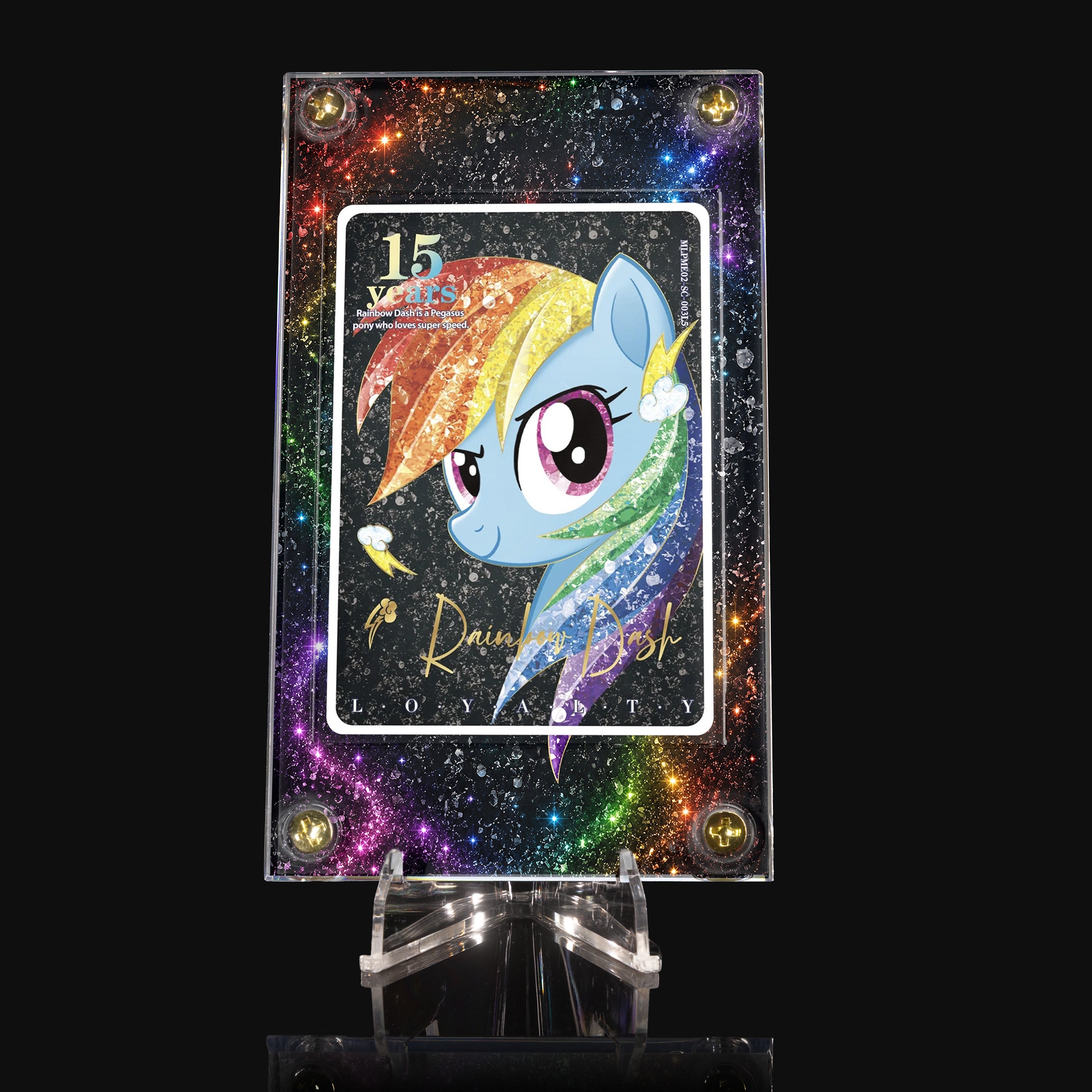 Rainbow Dash Loyalty MLPMI02_SC-00315 Extended Art Display