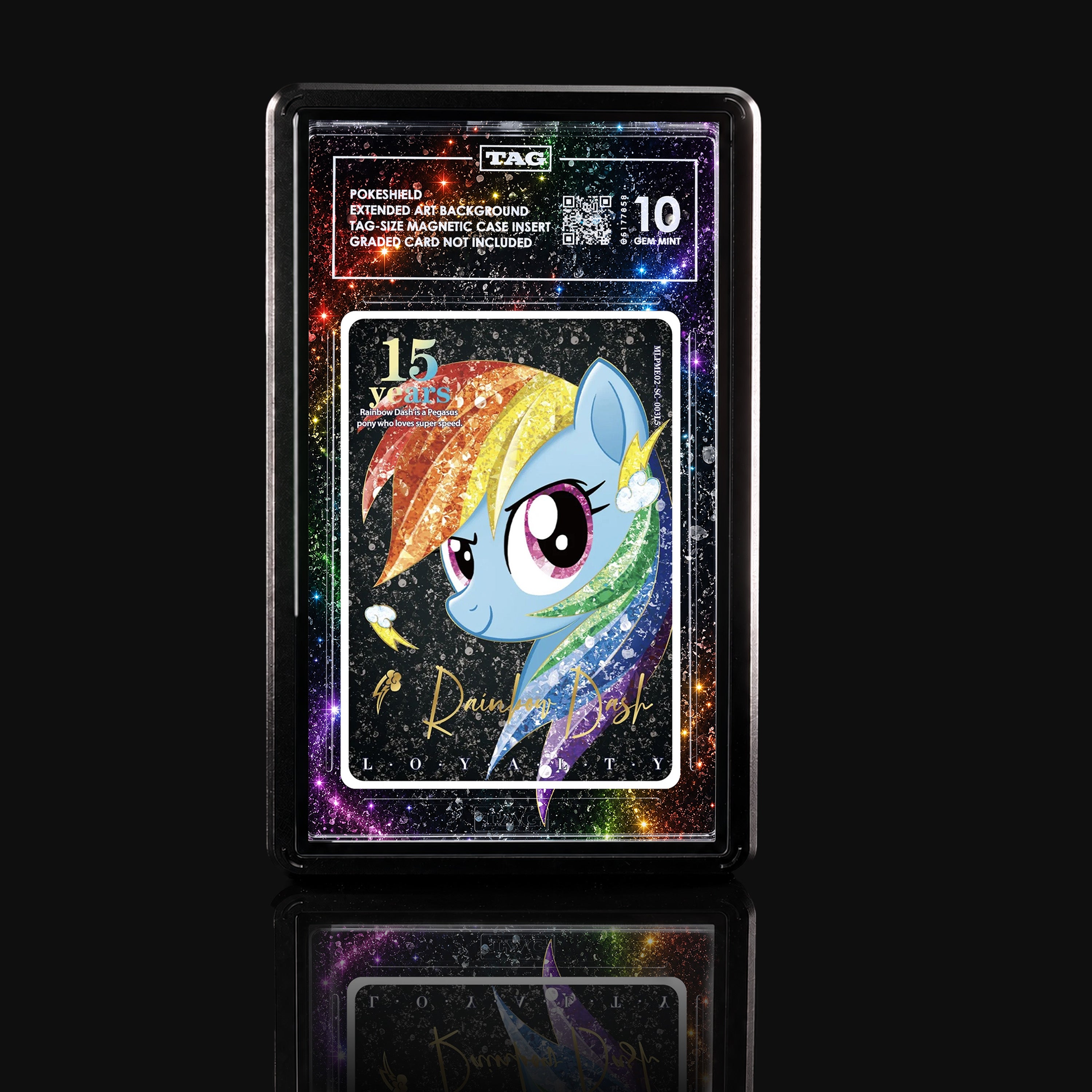 Rainbow Dash Loyalty MLPMI02_SC-00315 Extended Art Display