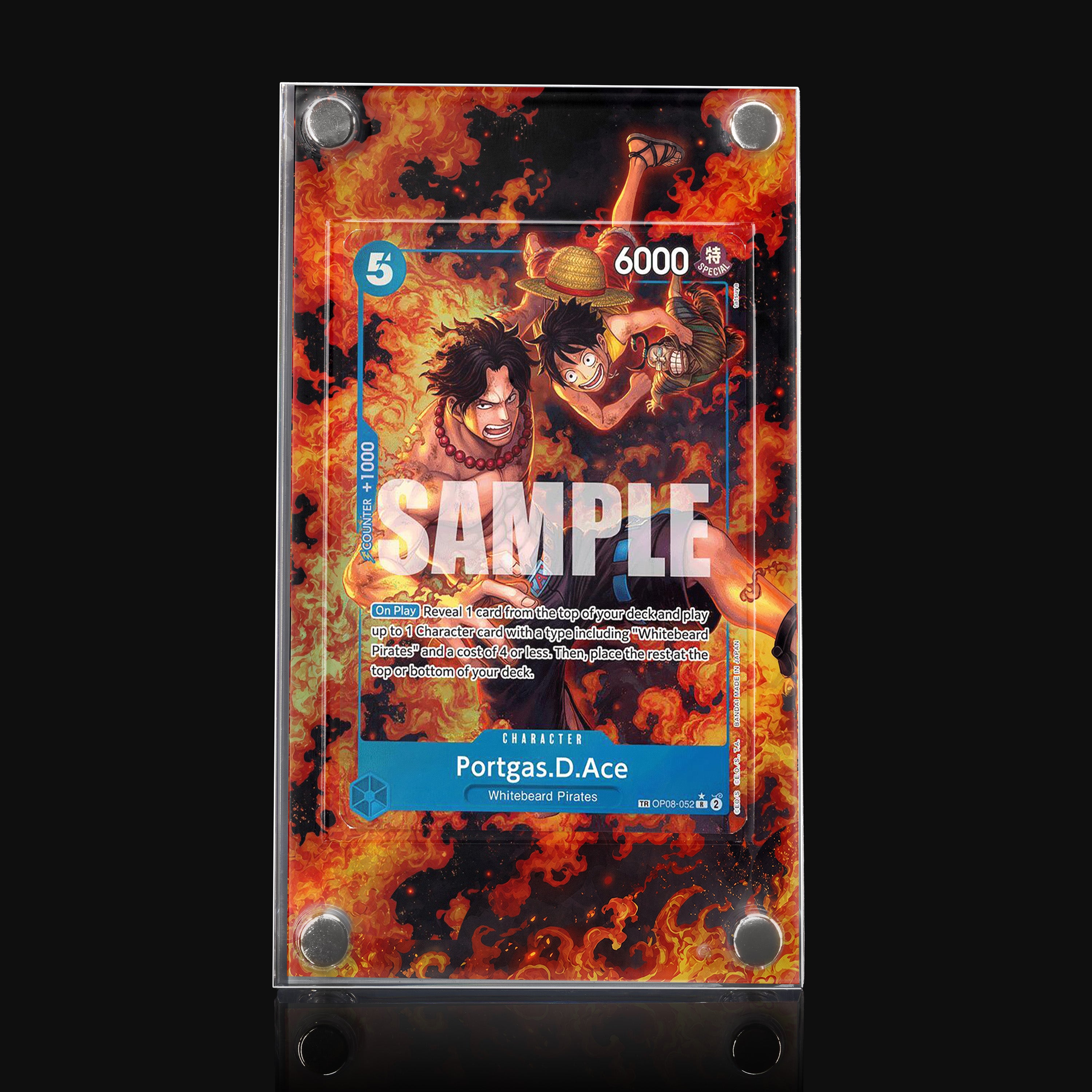 Portgas D. Ace OP08-052 Extended Art Display