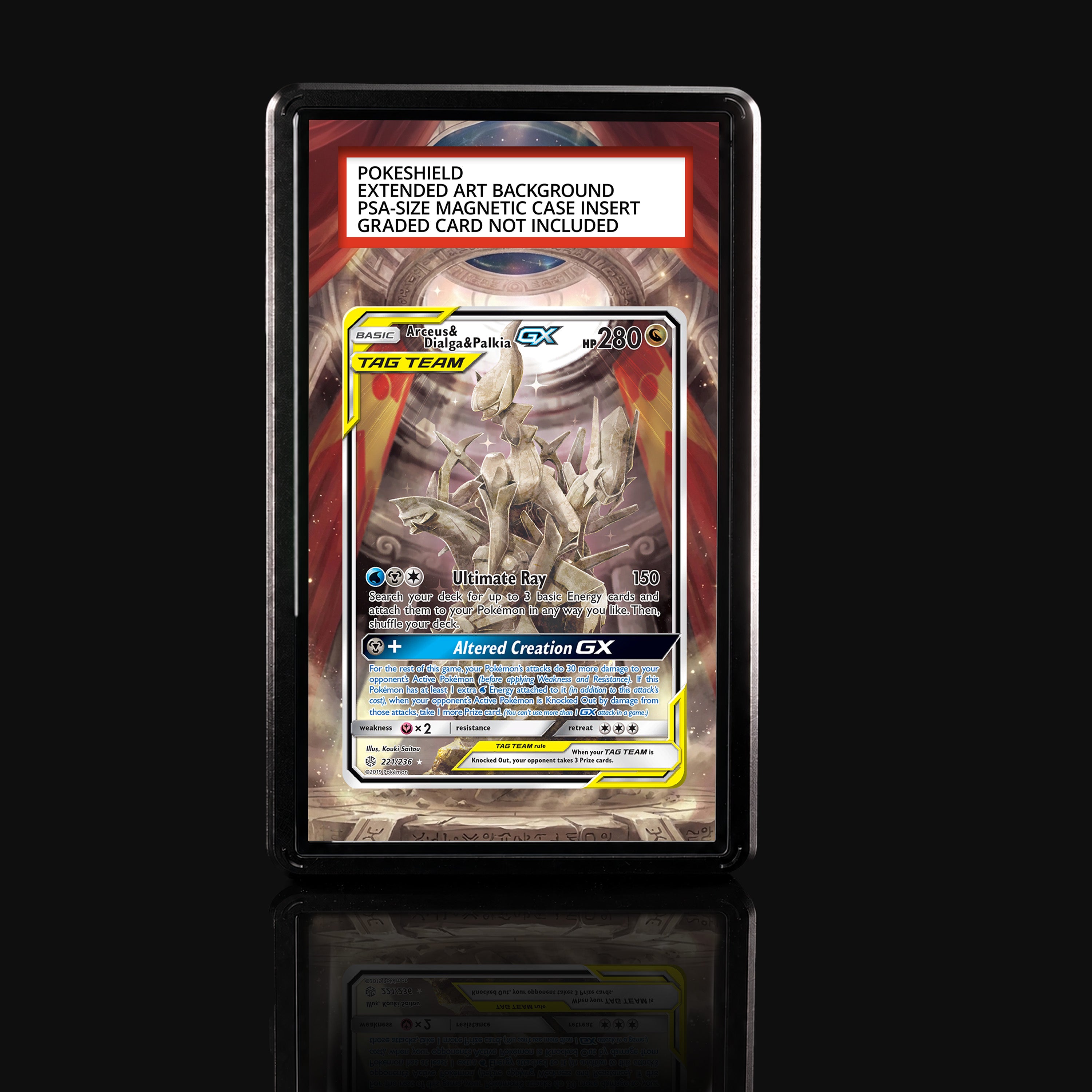 Arceus & Dialga & Palkia GX 221 Extended Art Display