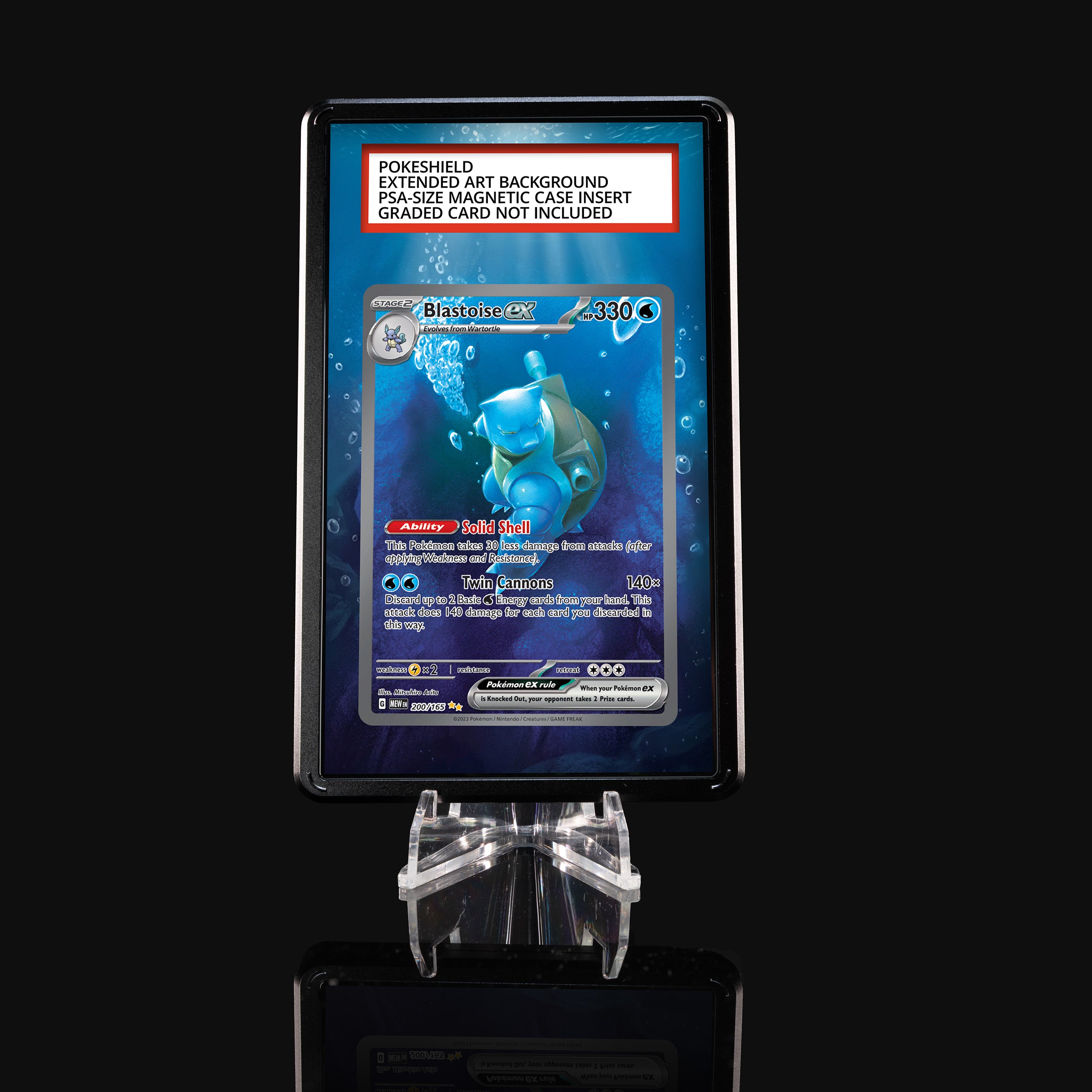 Blastoise ex 200 Extended Art Display