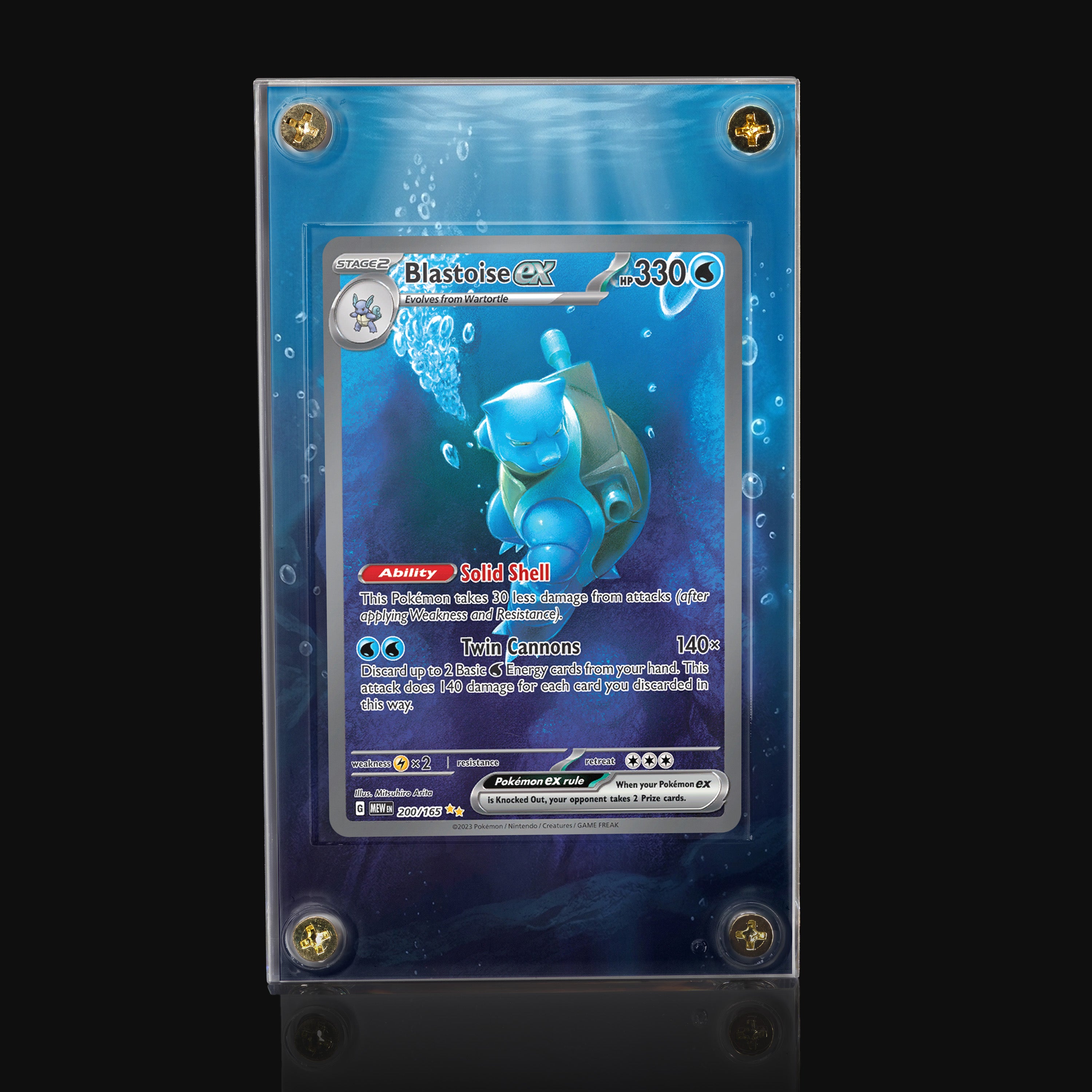 Blastoise ex 200 Extended Art Display