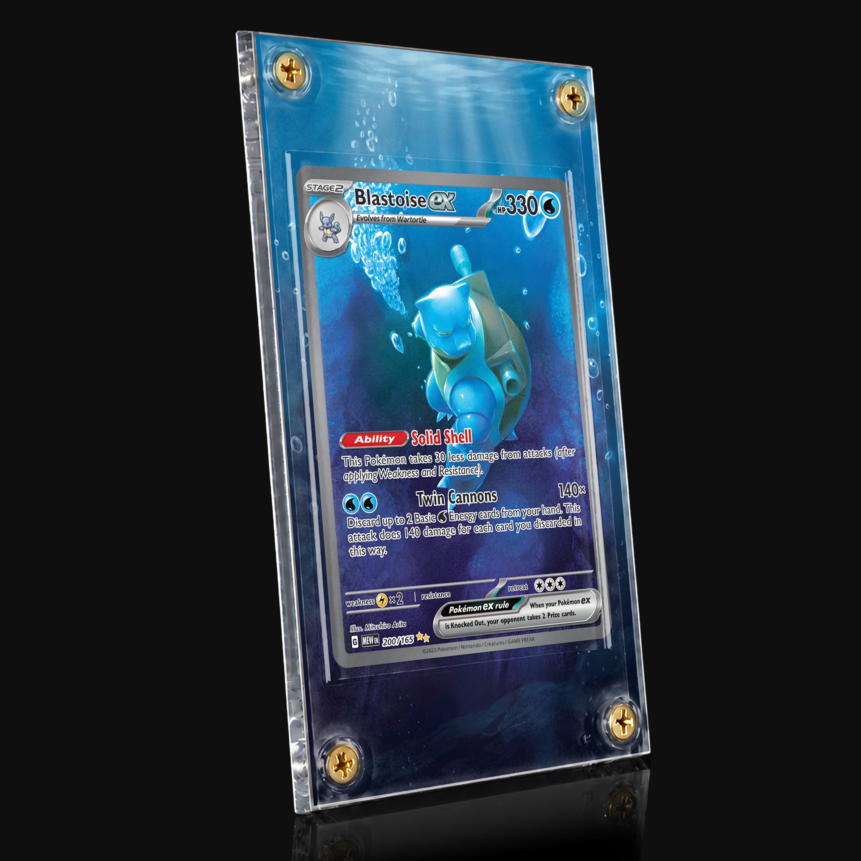 Blastoise ex 200 Extended Art Display