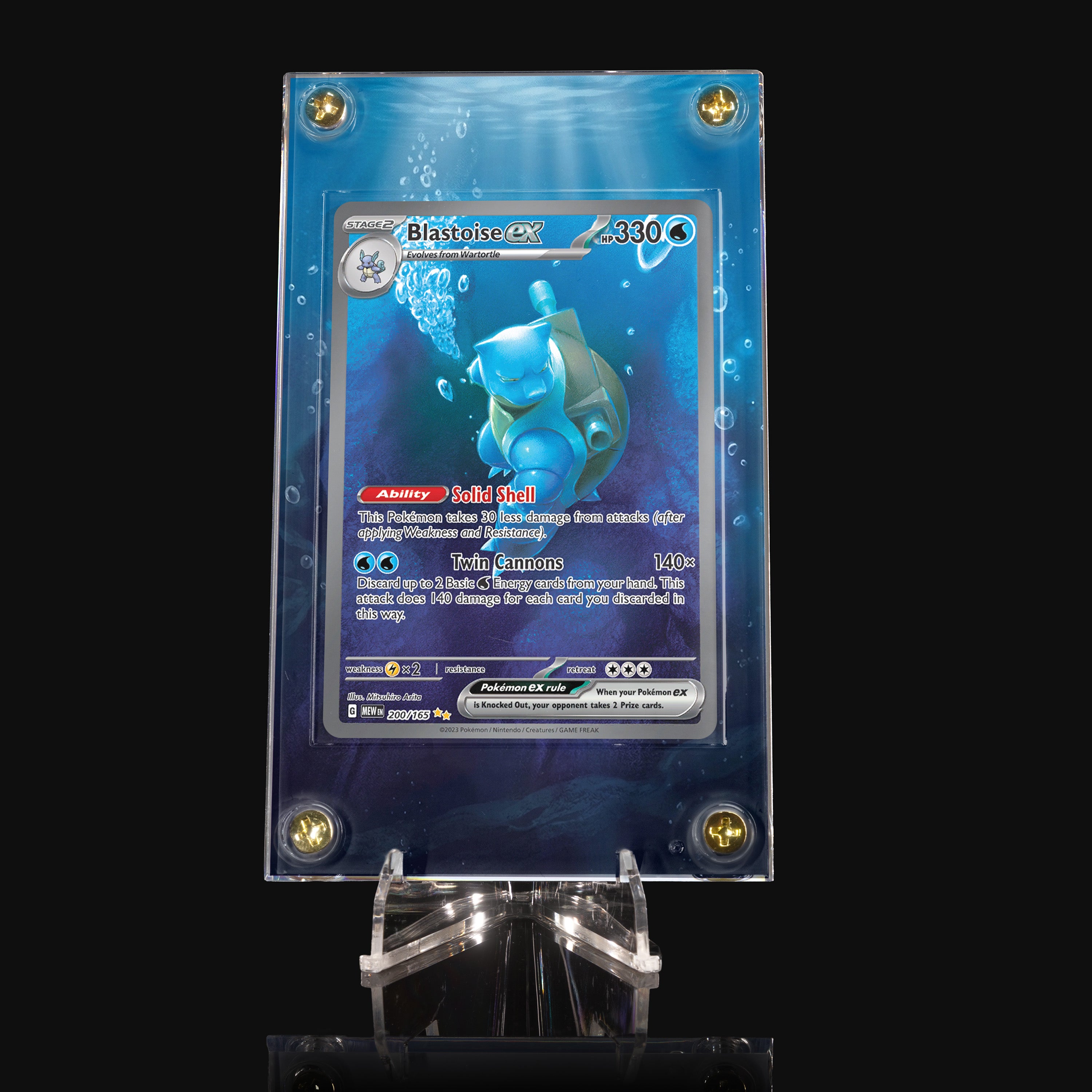 Blastoise ex 200 Extended Art Display