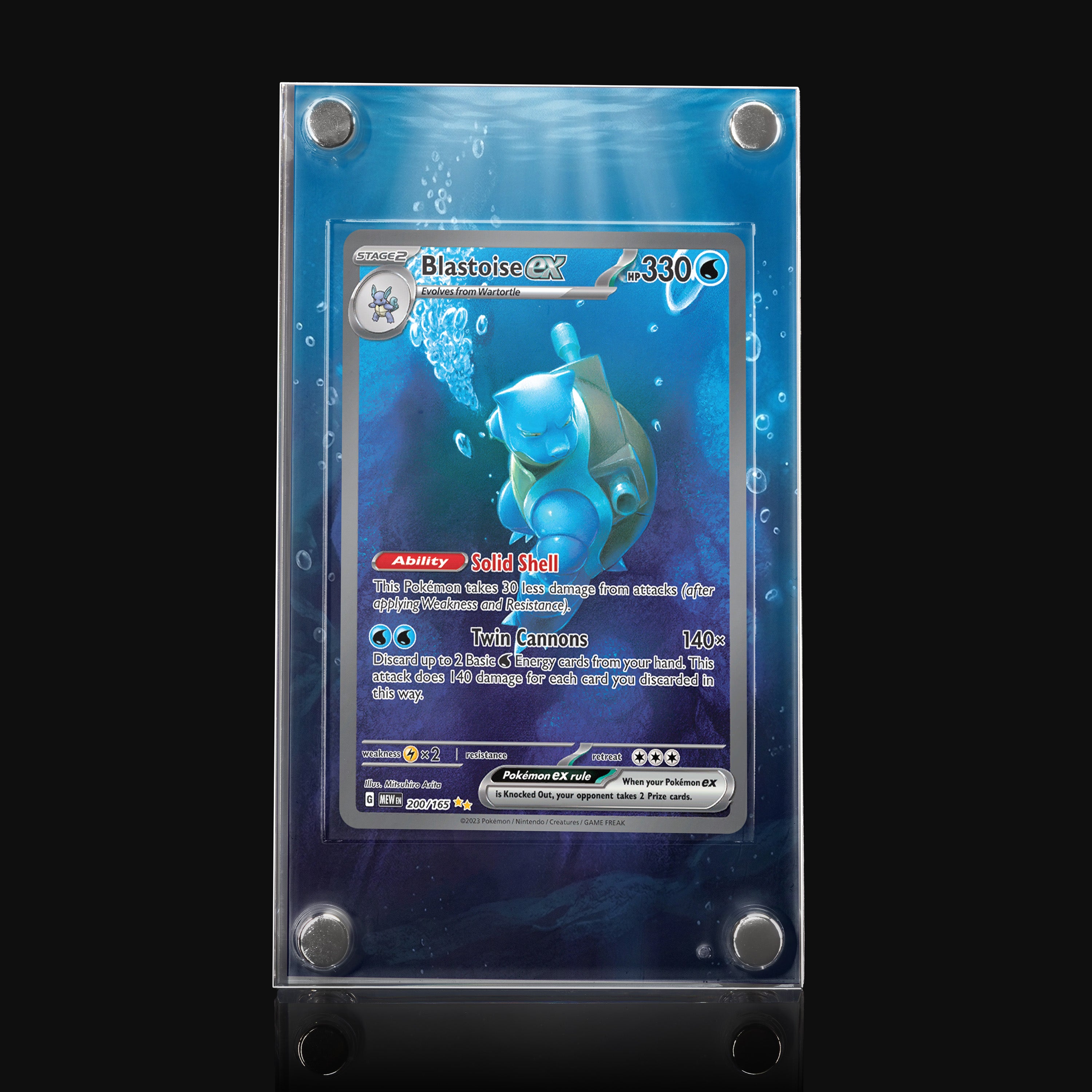 Blastoise ex 200 Extended Art Display