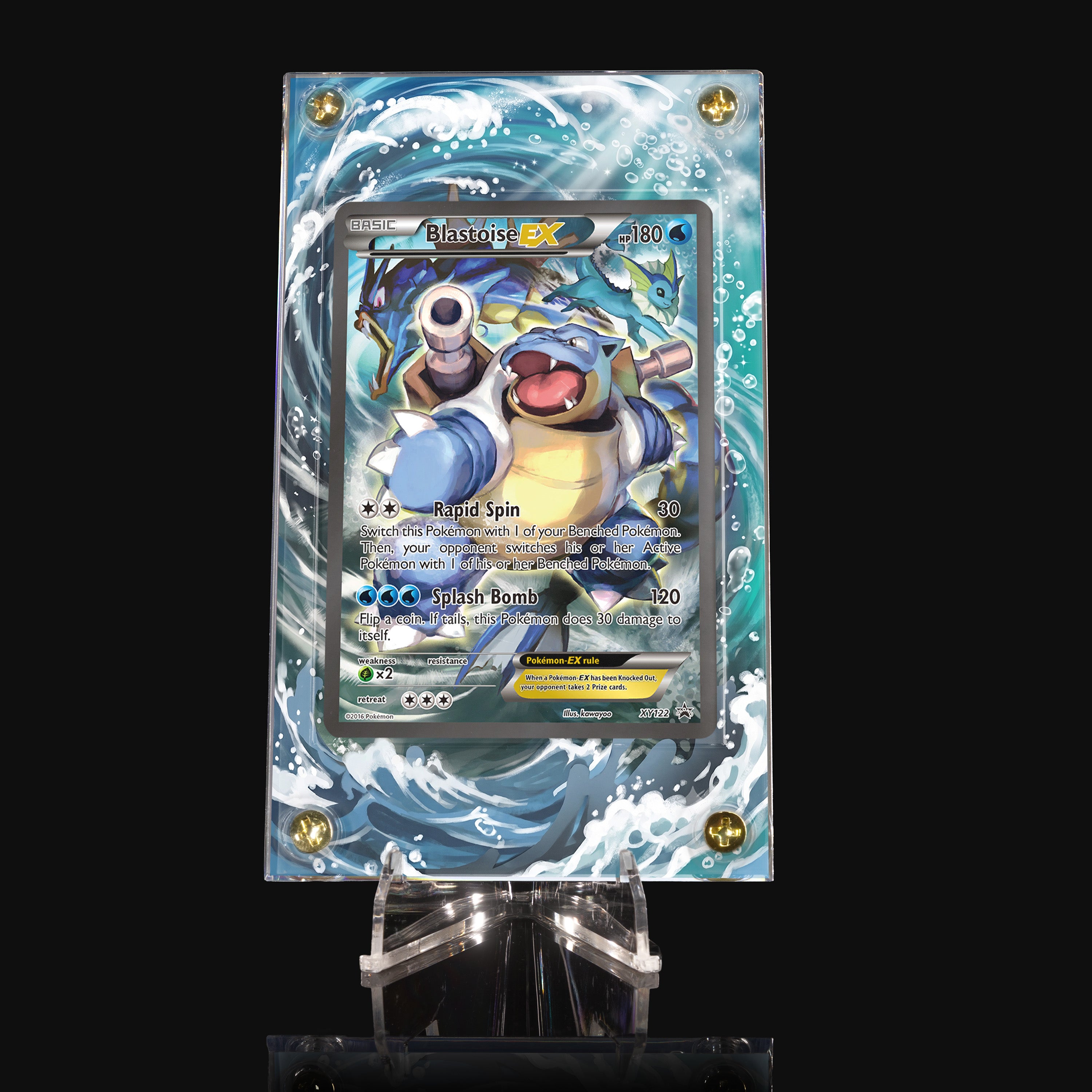 Blastoise ex XY122 Extended Art Display