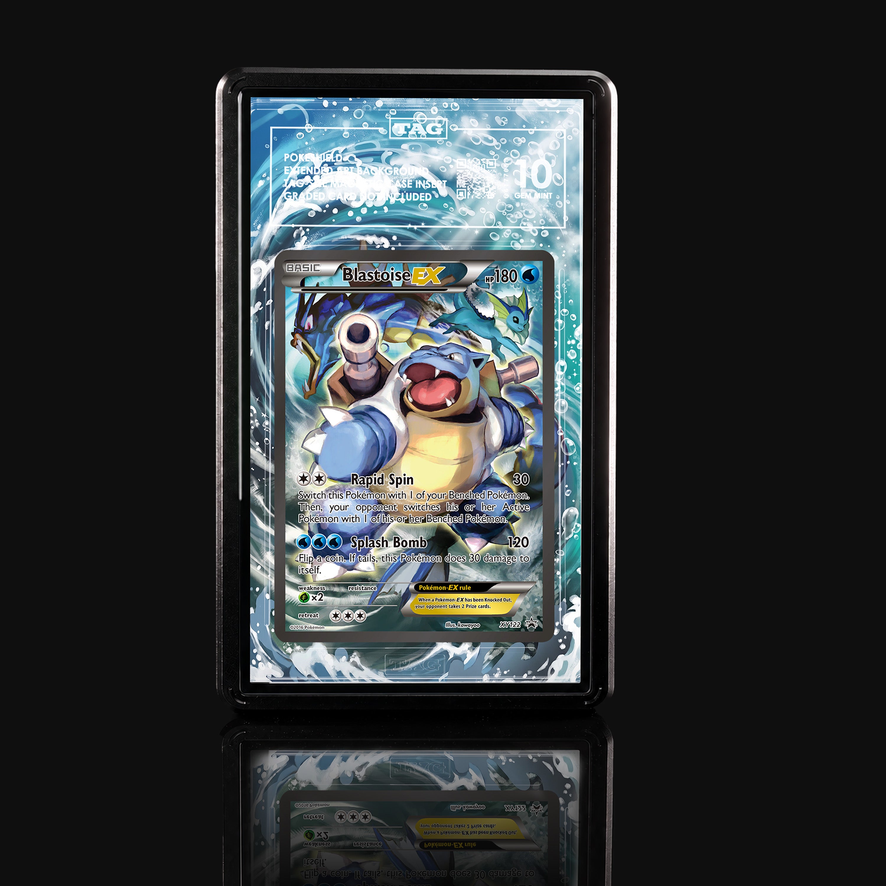Blastoise ex XY122 Extended Art Display