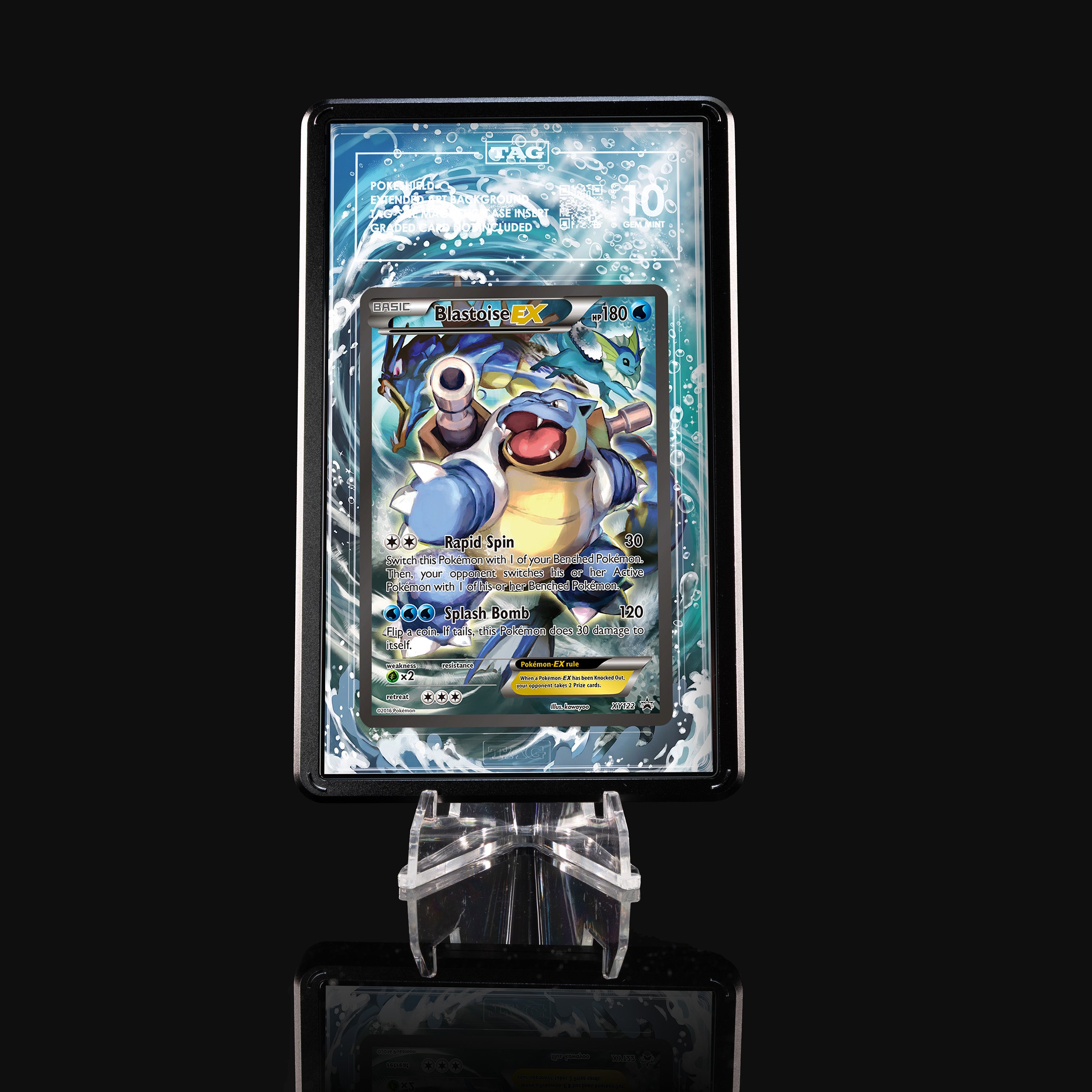 Blastoise ex XY122 Extended Art Display