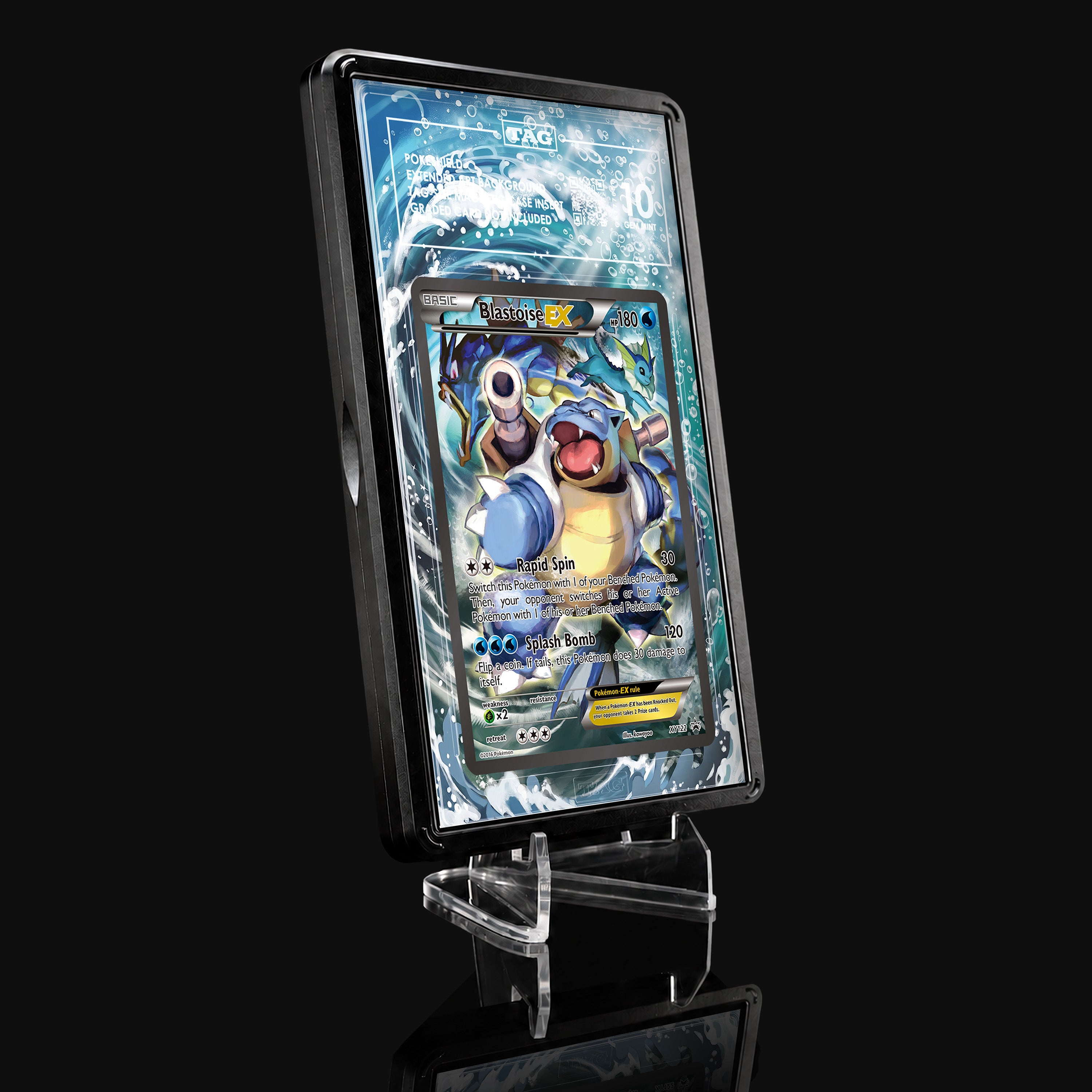 Blastoise ex XY122 Extended Art Display