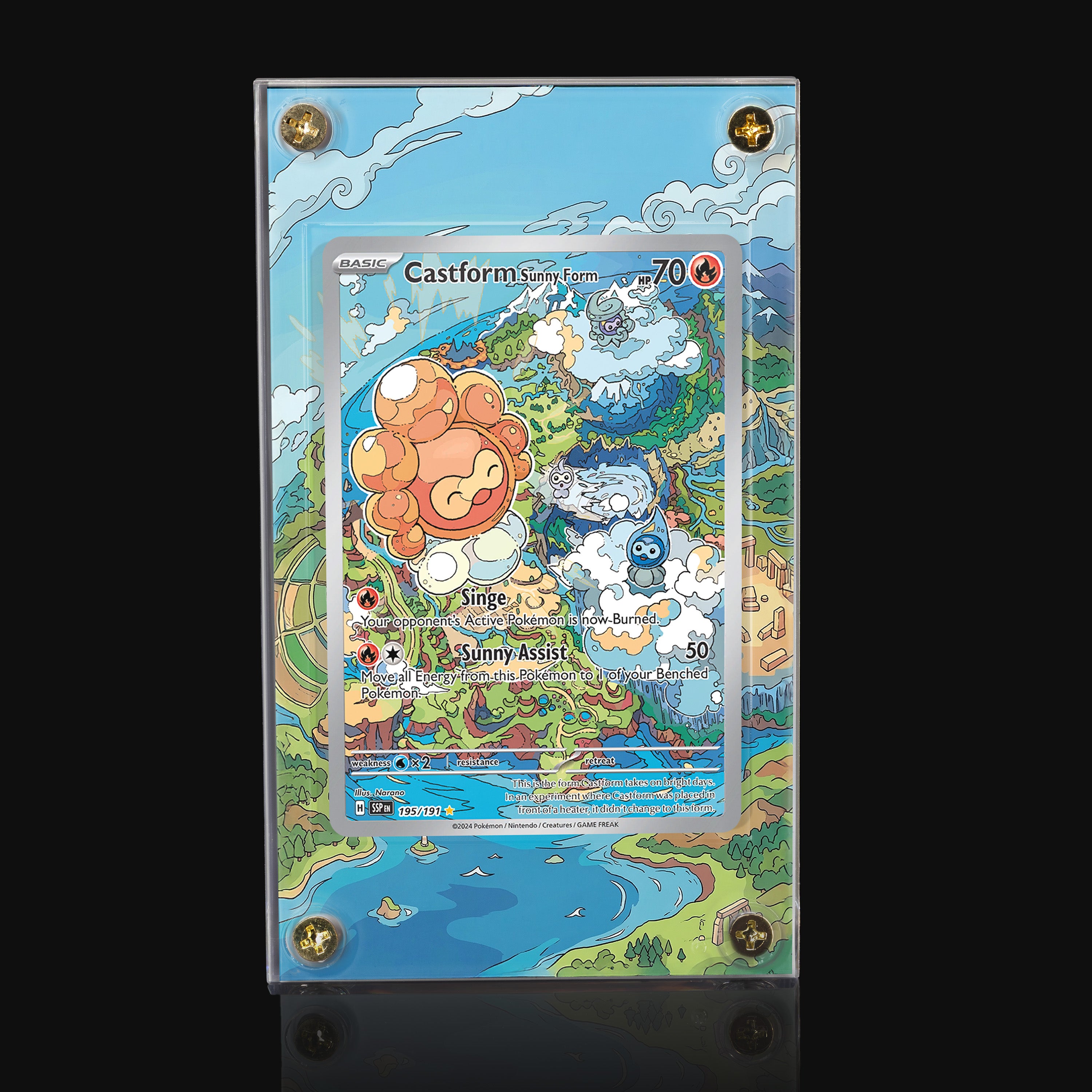 Castform Sunny Form 195 Extended Art Display