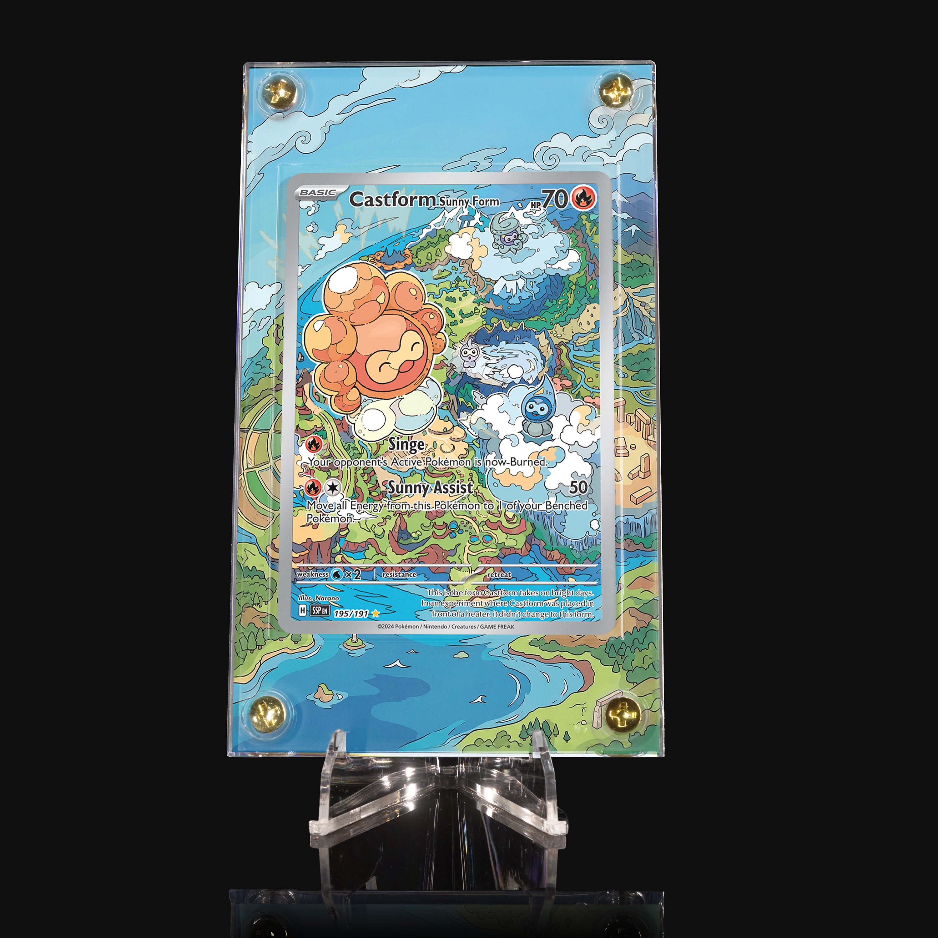 Castform Sunny Form 195 Extended Art Display