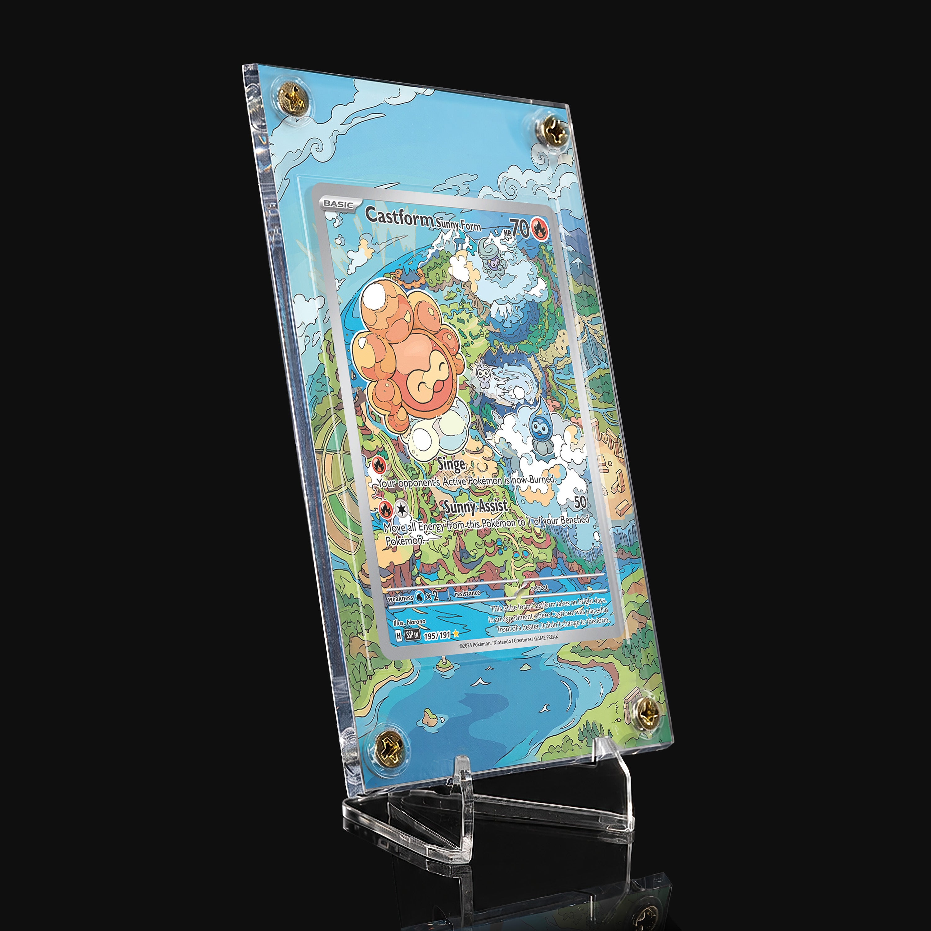 Castform Sunny Form 195 Extended Art Display