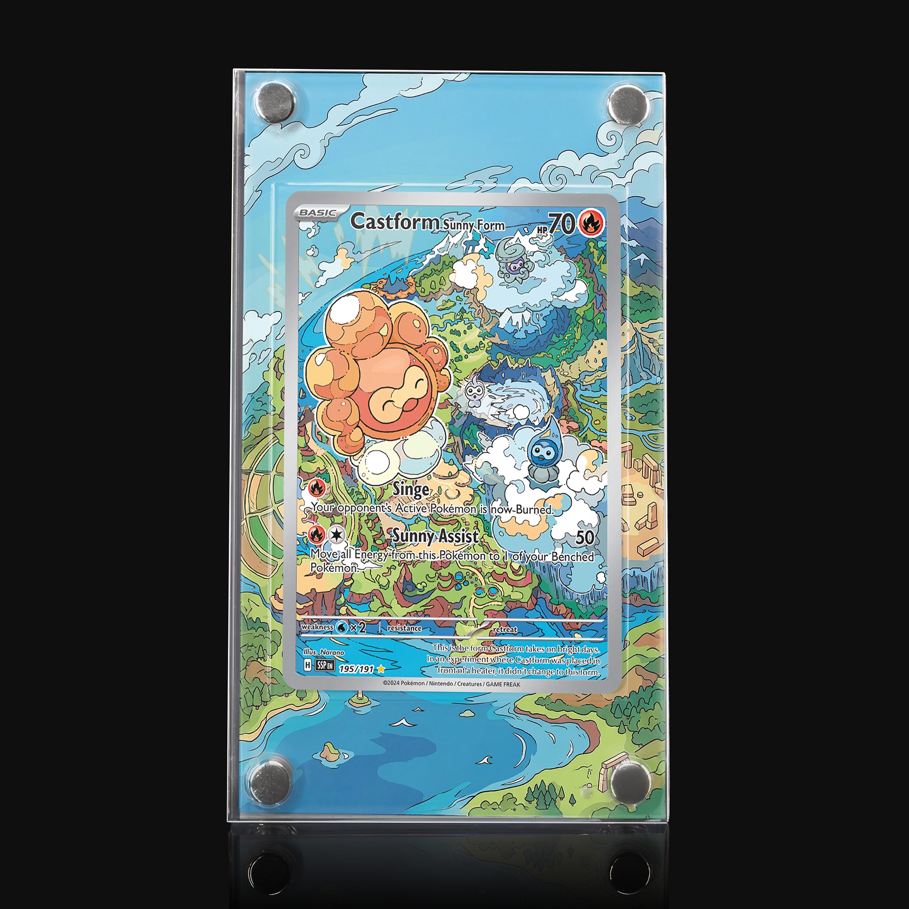 Castform Sunny Form 195 Extended Art Display