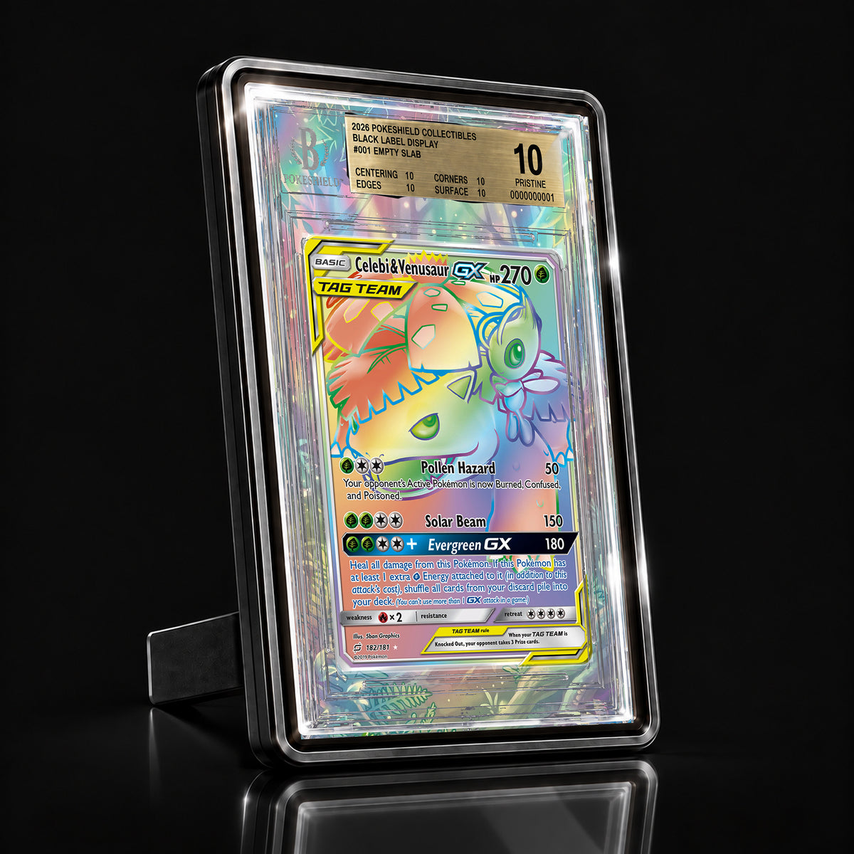 Celebi & Venusaur GX 182 Extended Art Display