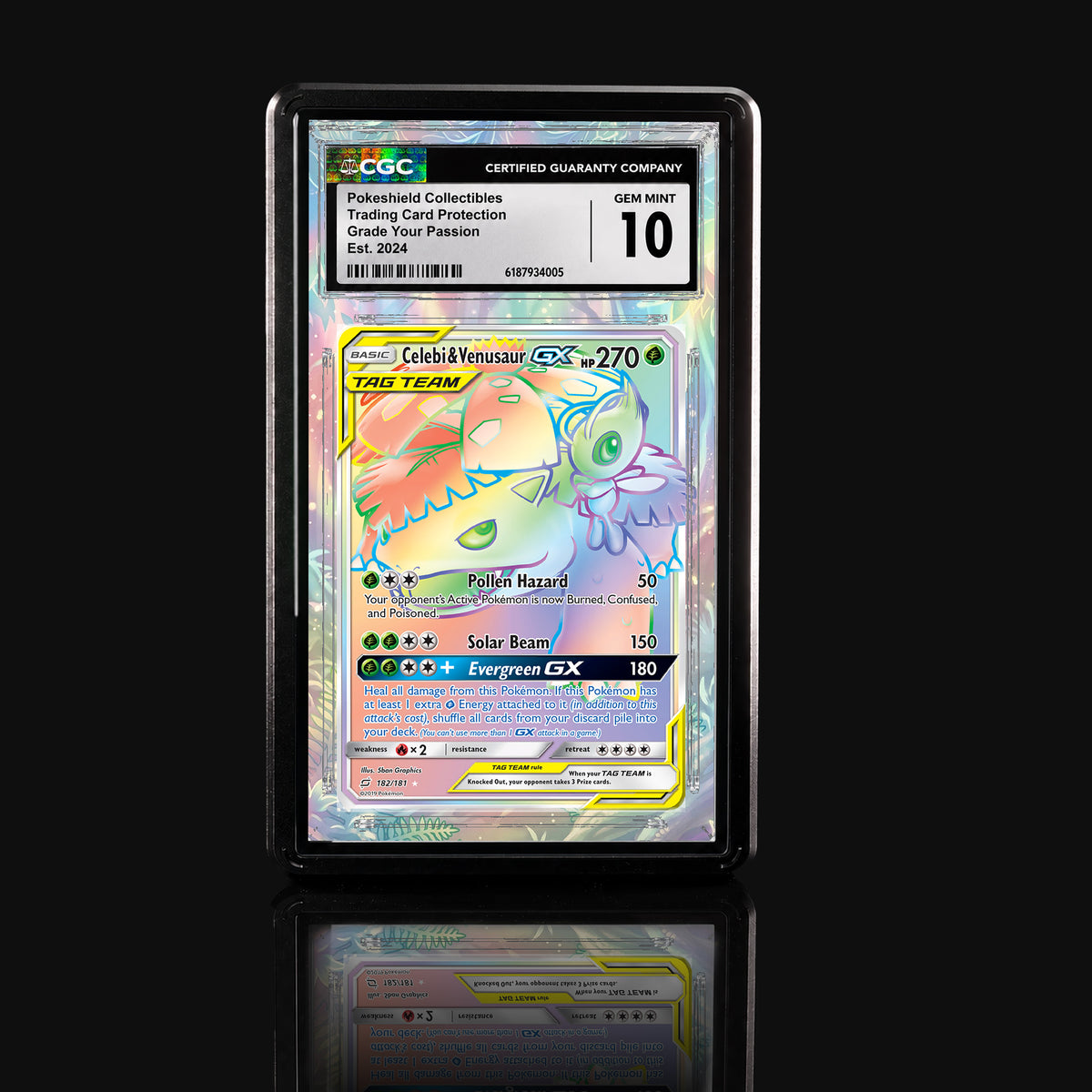 Celebi & Venusaur GX 182 Extended Art Display