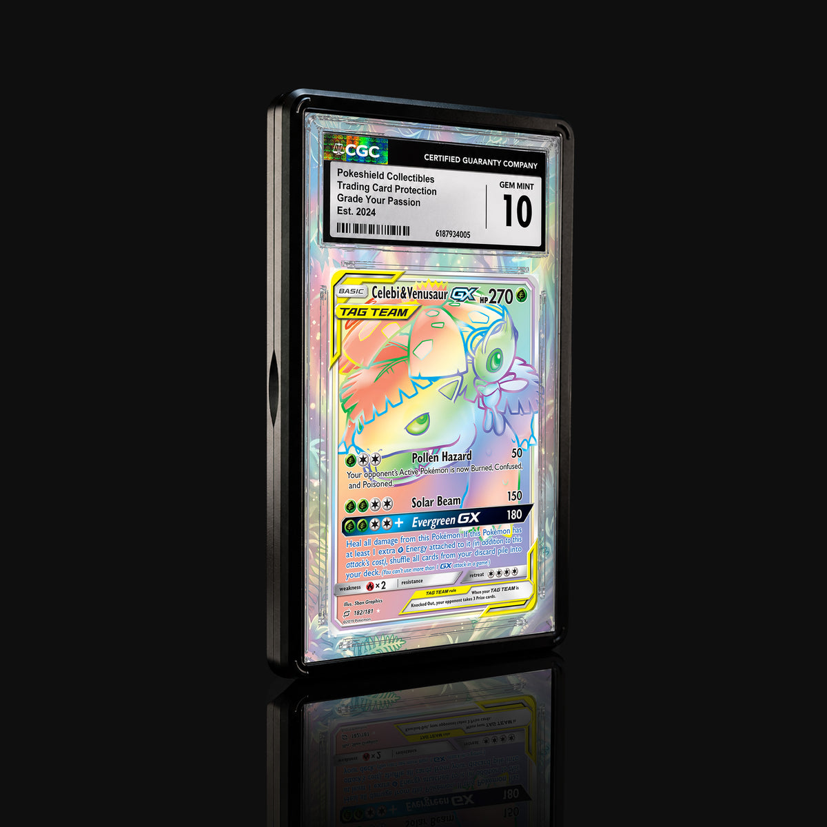 Celebi & Venusaur GX 182 Extended Art Display