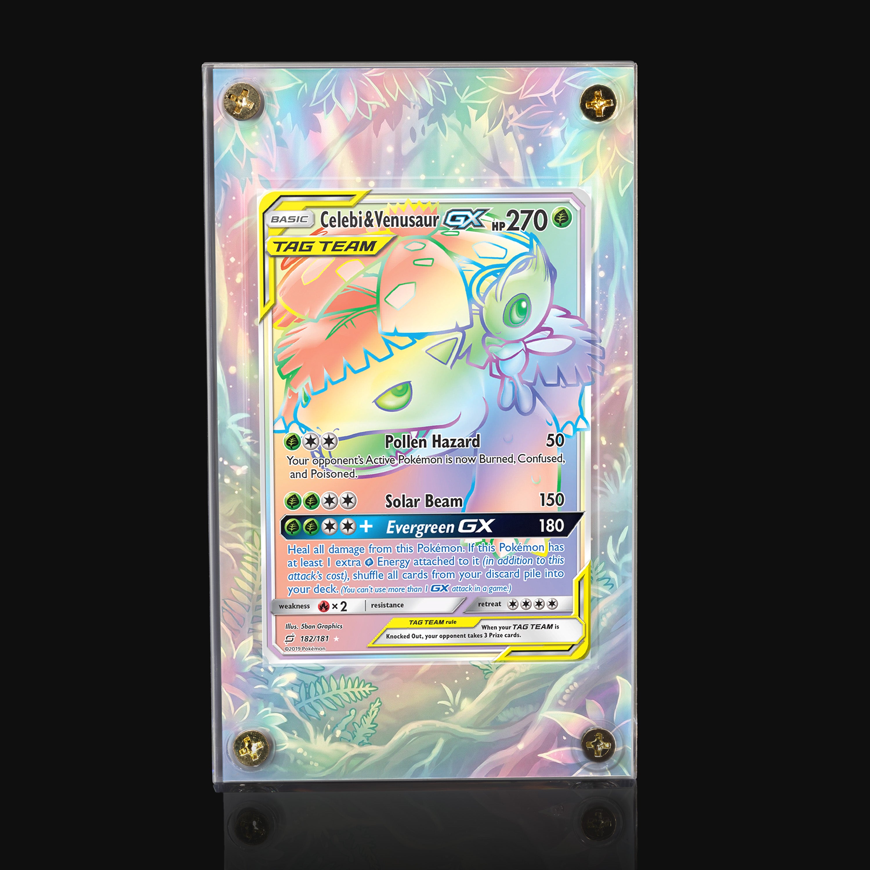 Celebi & Venusaur GX 182 Extended Art Display