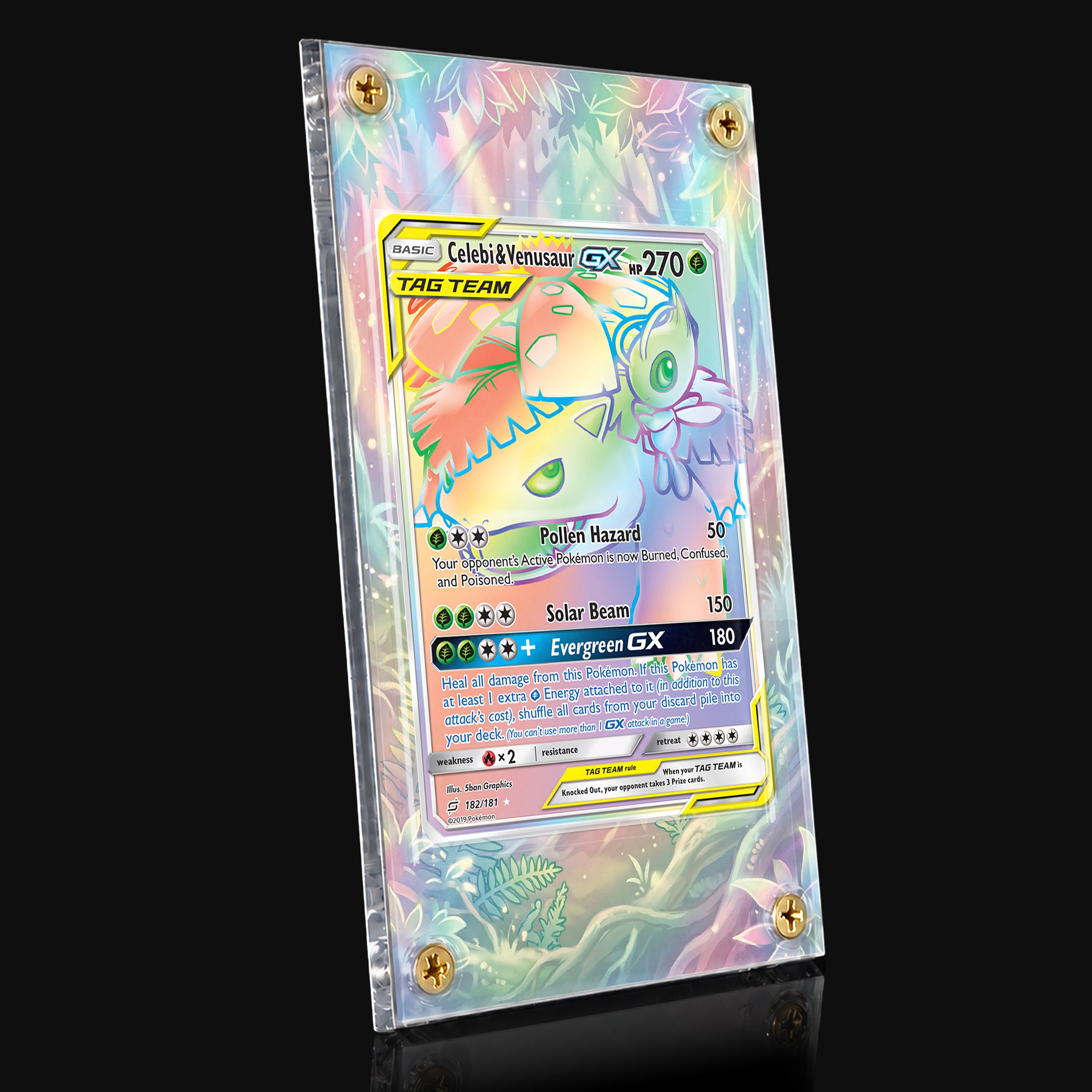 Celebi & Venusaur GX 182 Extended Art Display