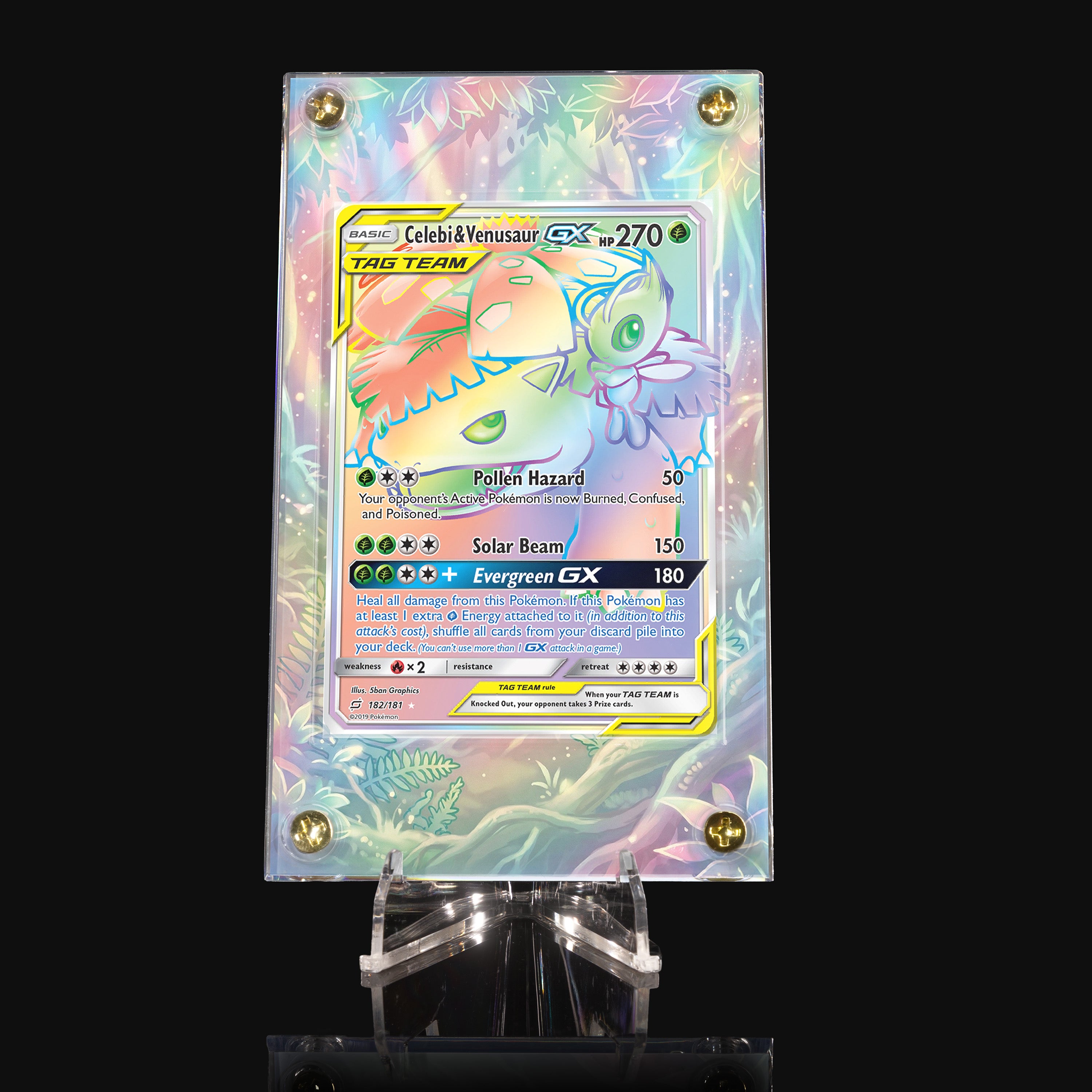 Celebi & Venusaur GX 182 Extended Art Display
