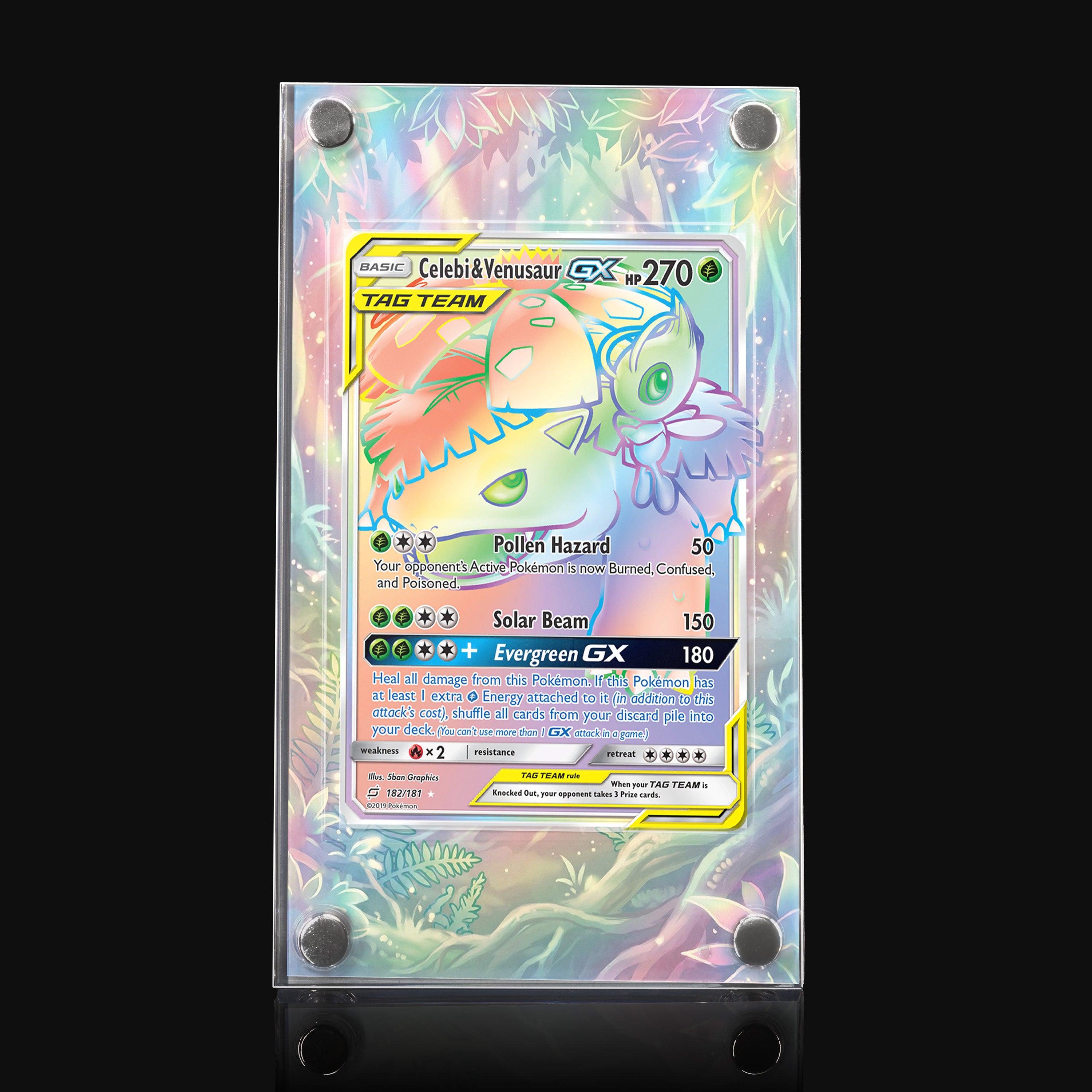 Celebi & Venusaur GX 182 Extended Art Display
