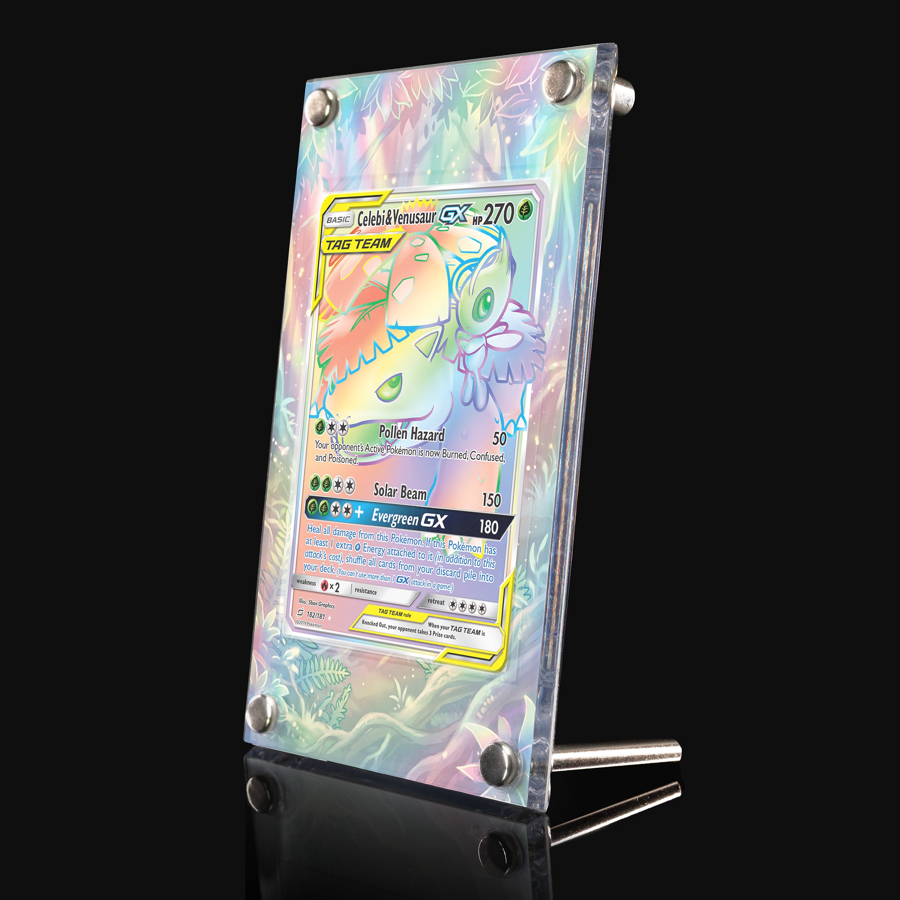 Celebi & Venusaur GX 182 Extended Art Display