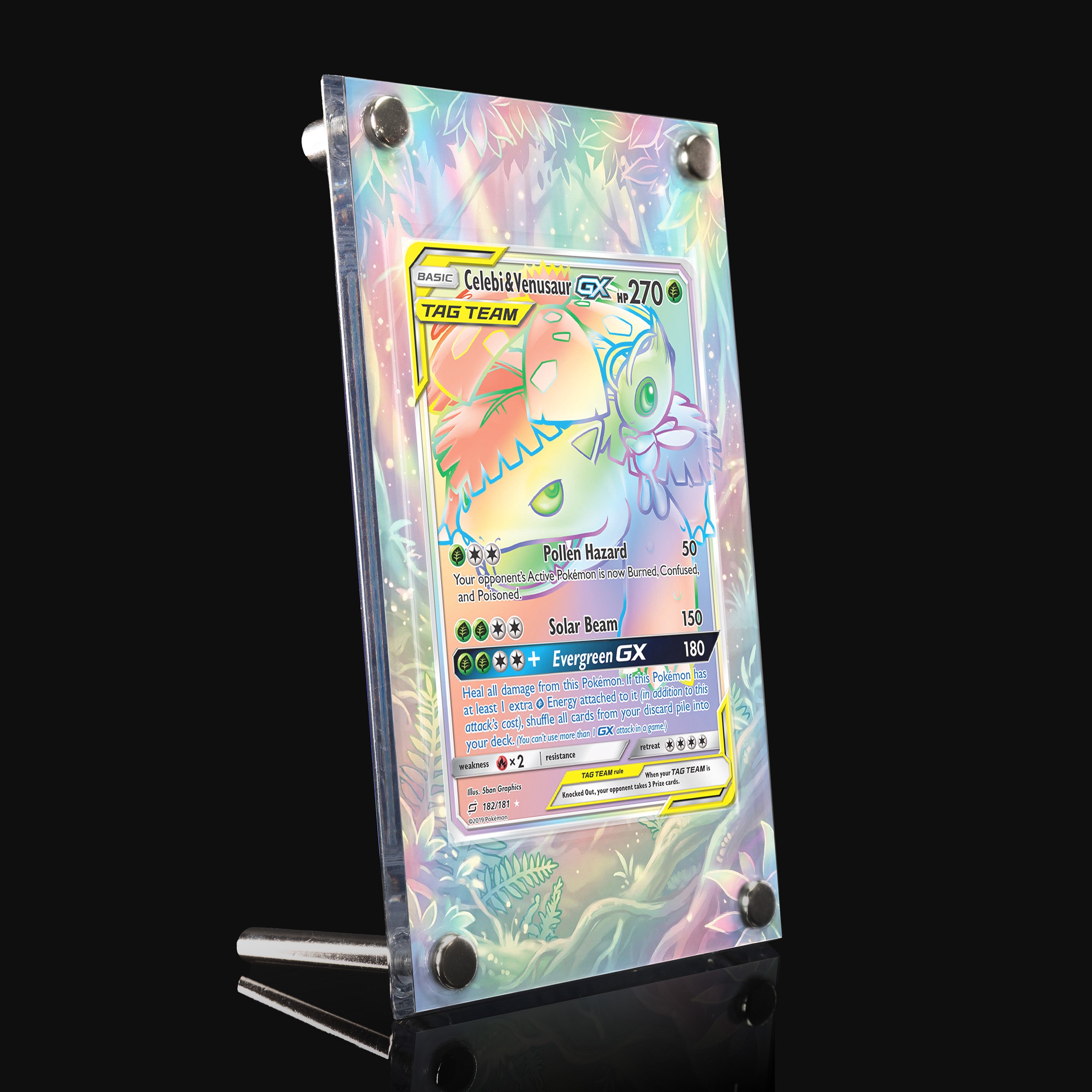 Celebi & Venusaur GX 182 Extended Art Display