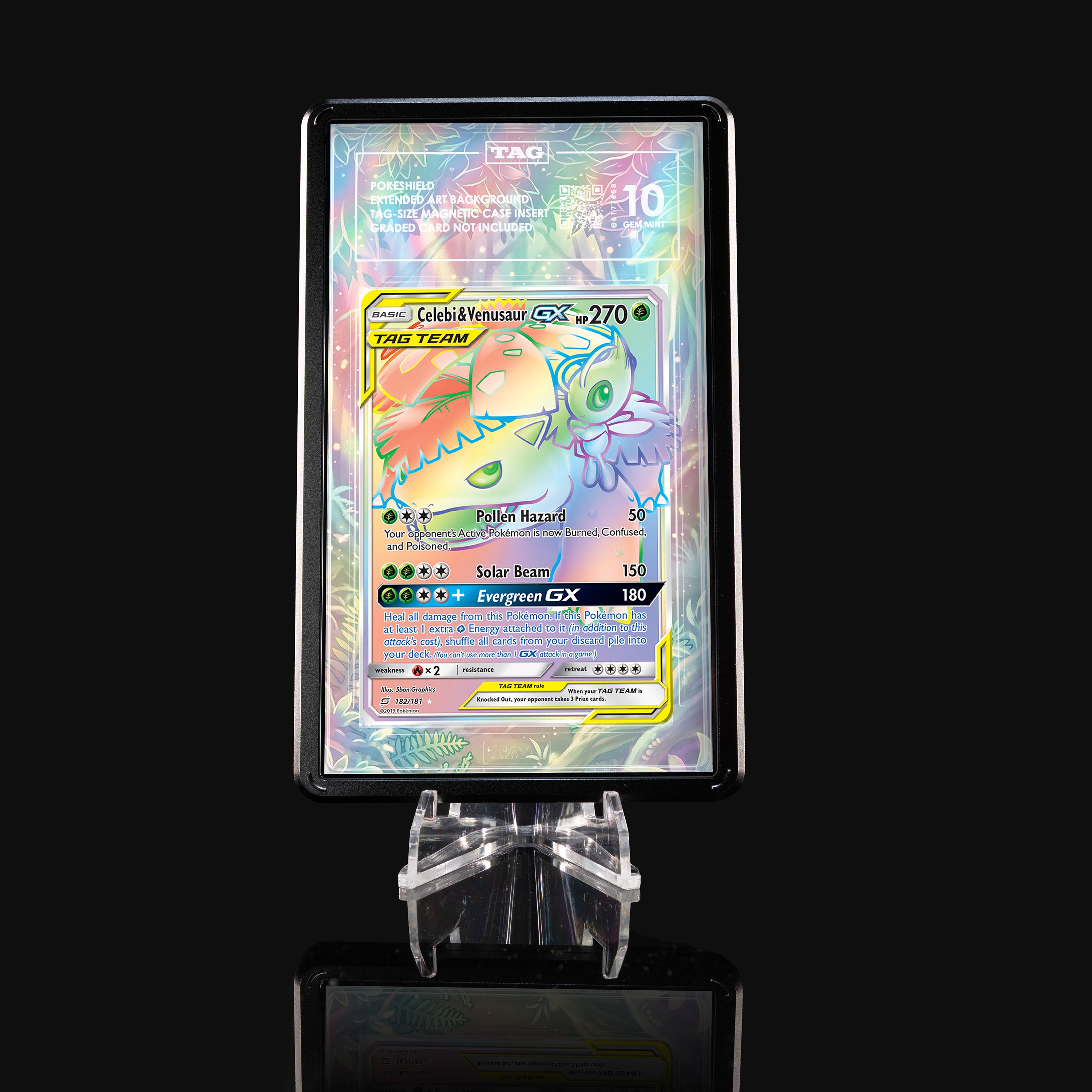 Celebi & Venusaur GX 182 Extended Art Display