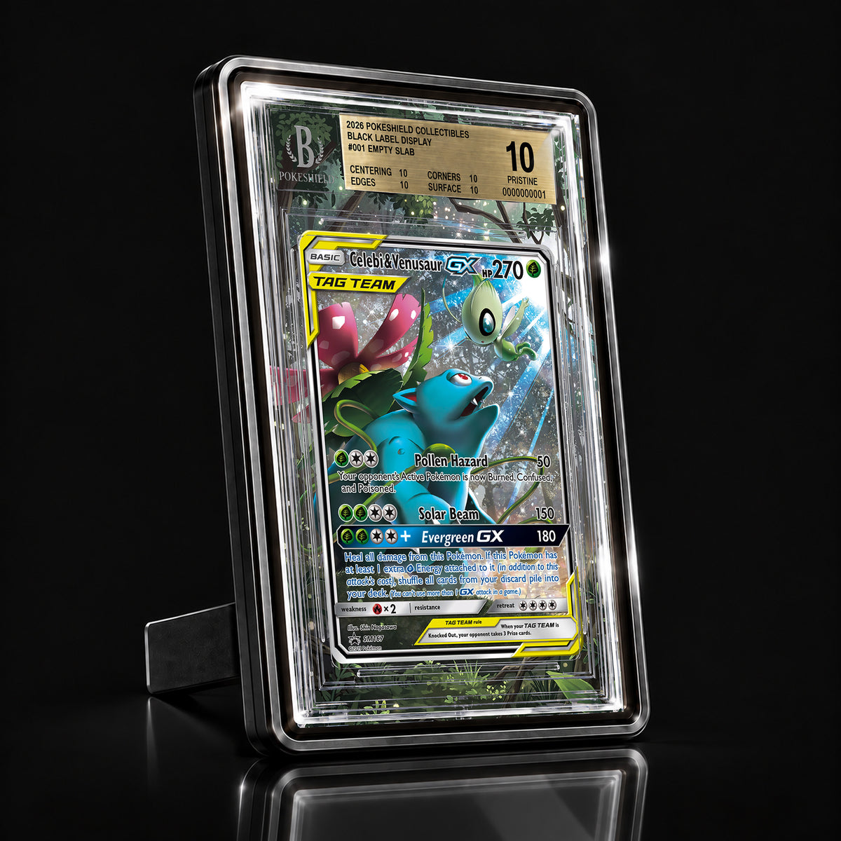 Celebi & Venusaur GX SM167 Extended Art Display